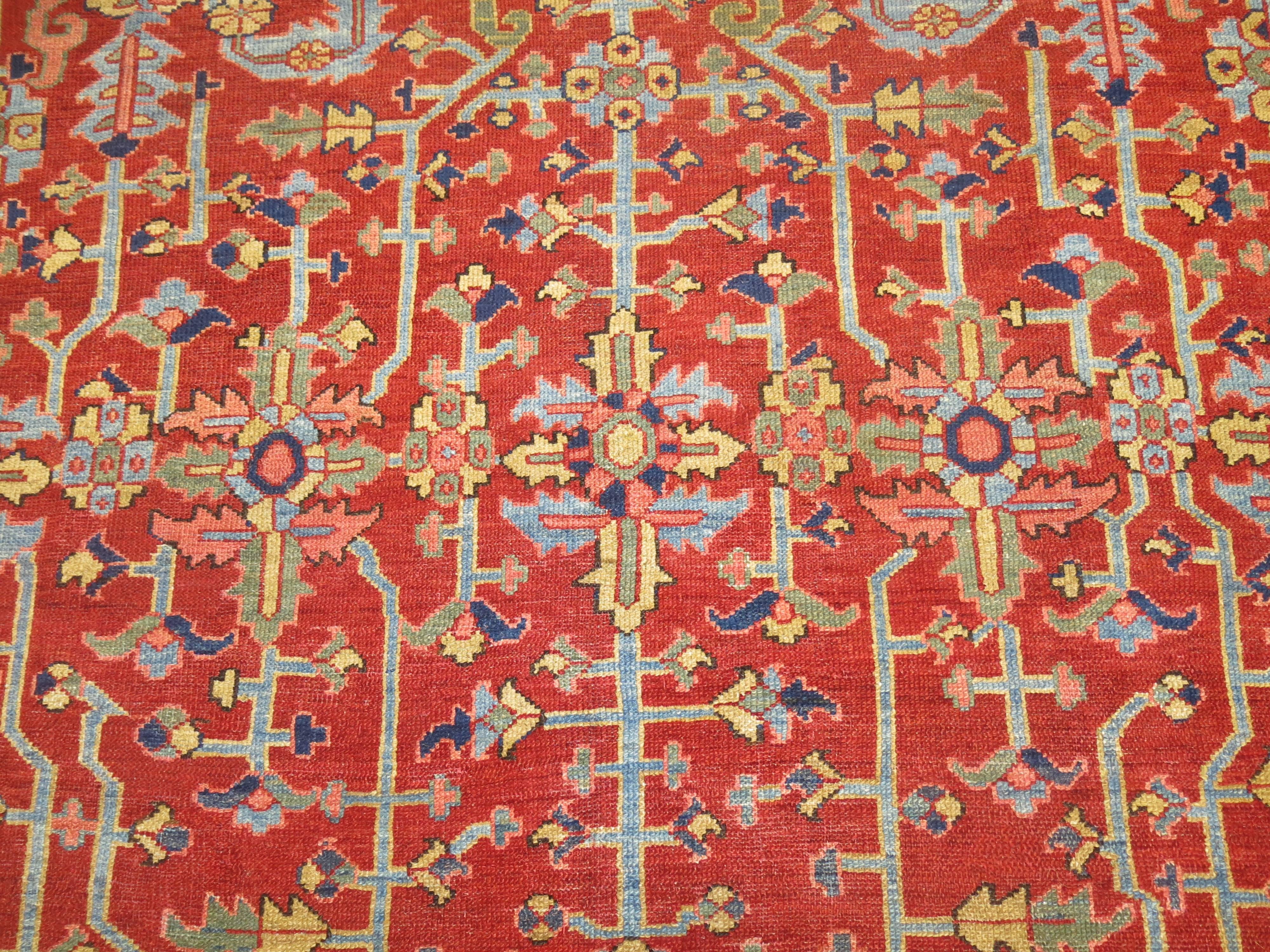 Antique Persian Heriz Rug For Sale 3