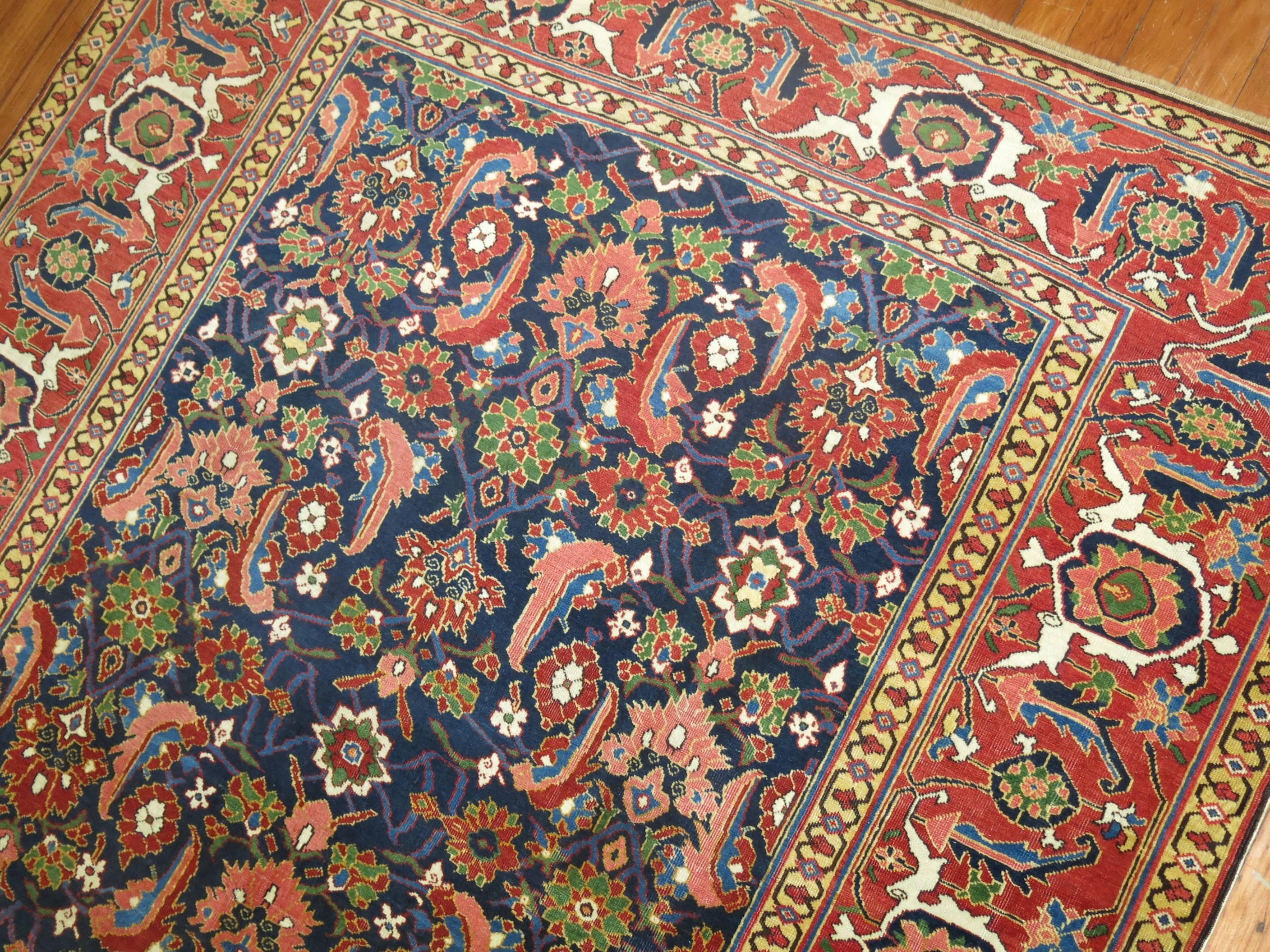 Antiker russischer kaukasischer Baku-Teppich im Zustand „Gut“ im Angebot in New York, NY