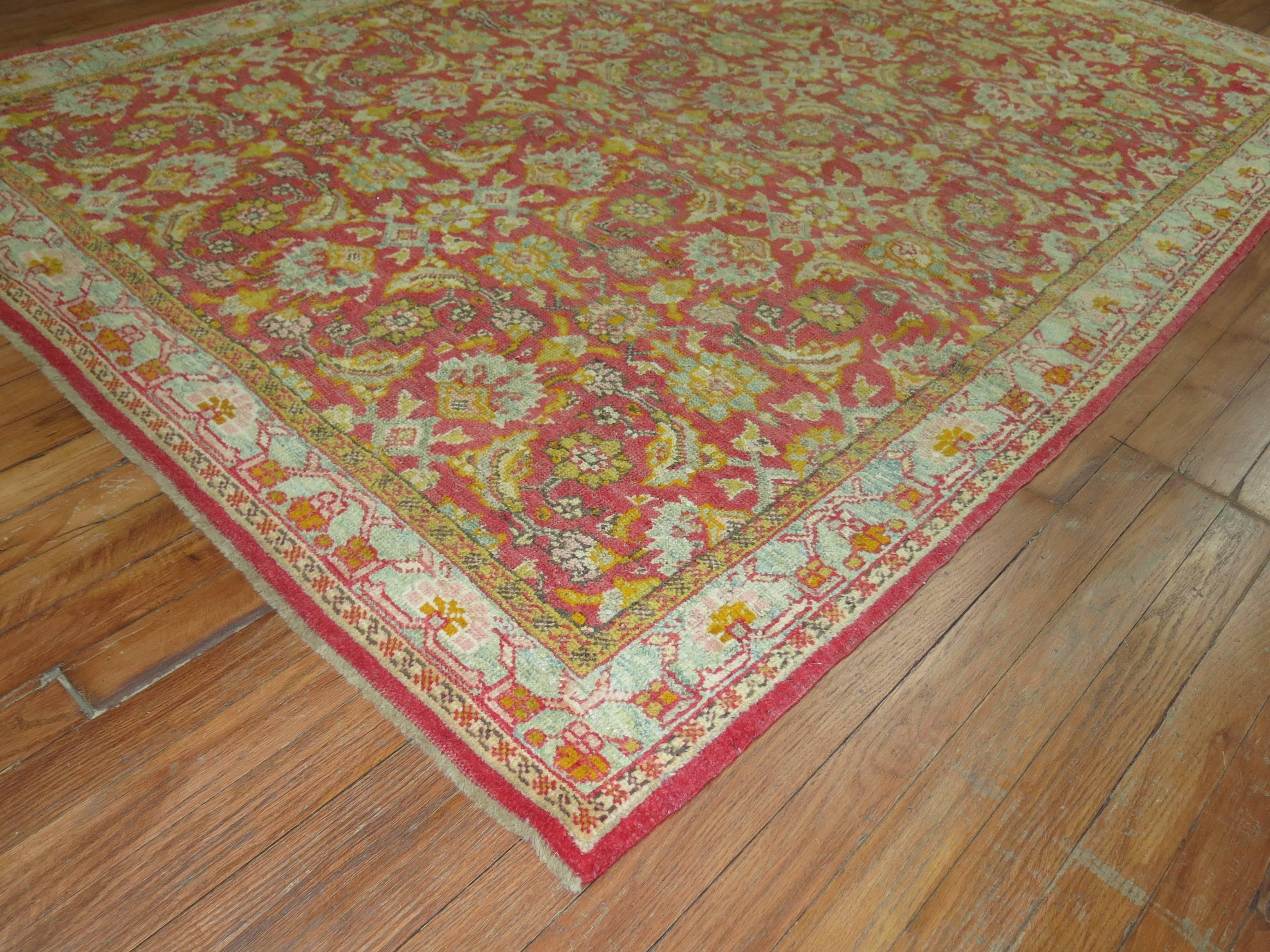 Zabihi Collection Antique Turkish Kula Carpet For Sale 1