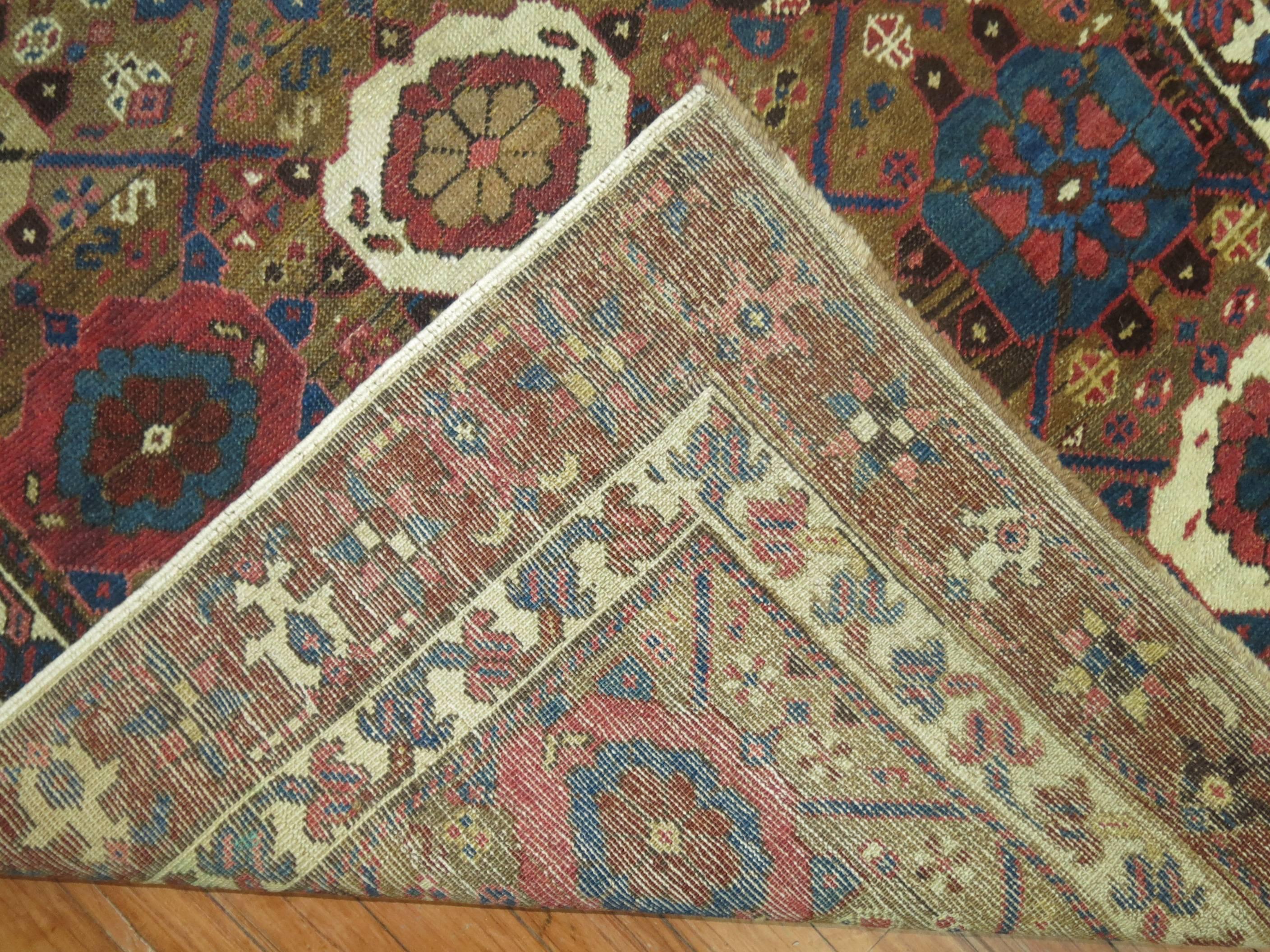 20th Century Camel Brown Persian Runner For Sale