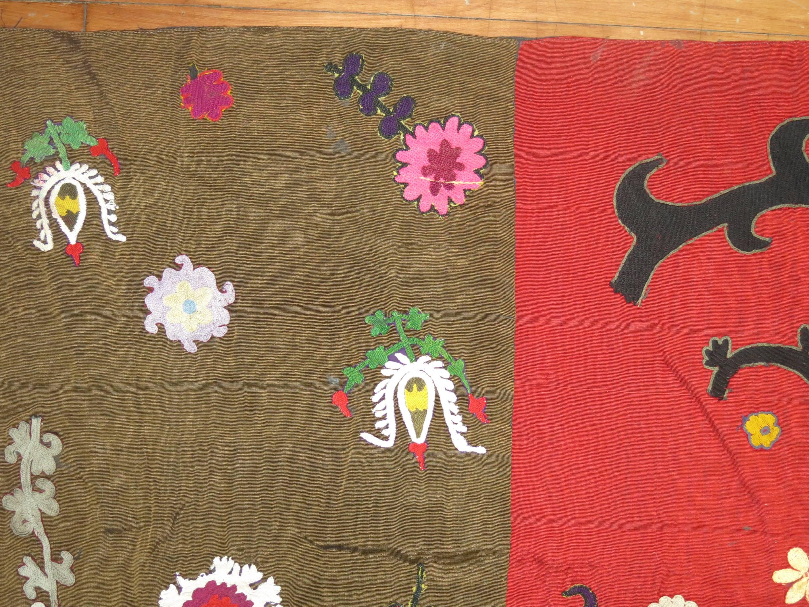 20th Century Vintage Uzbek Textile Embroidery