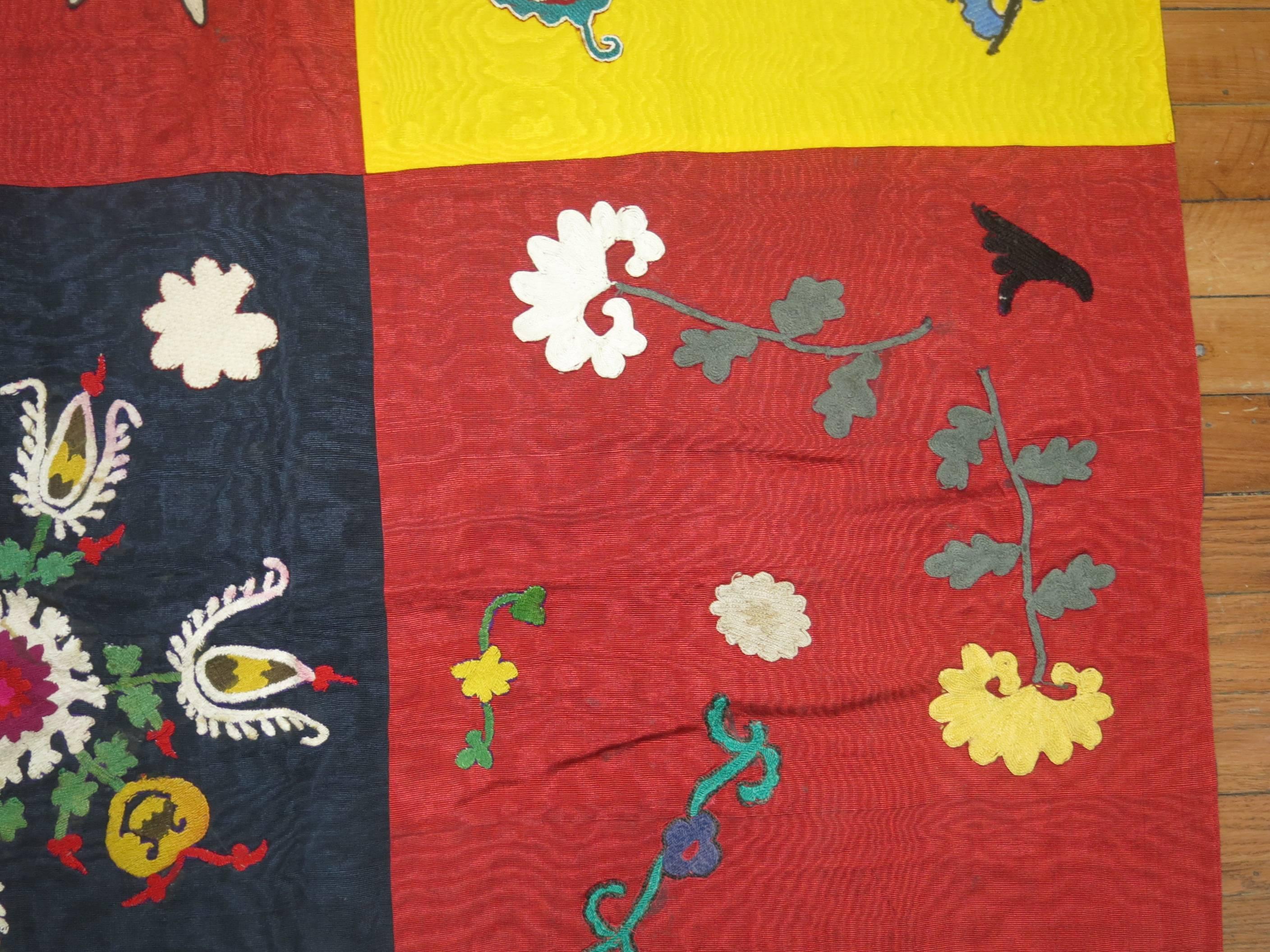 Cotton Vintage Uzbek Textile Embroidery