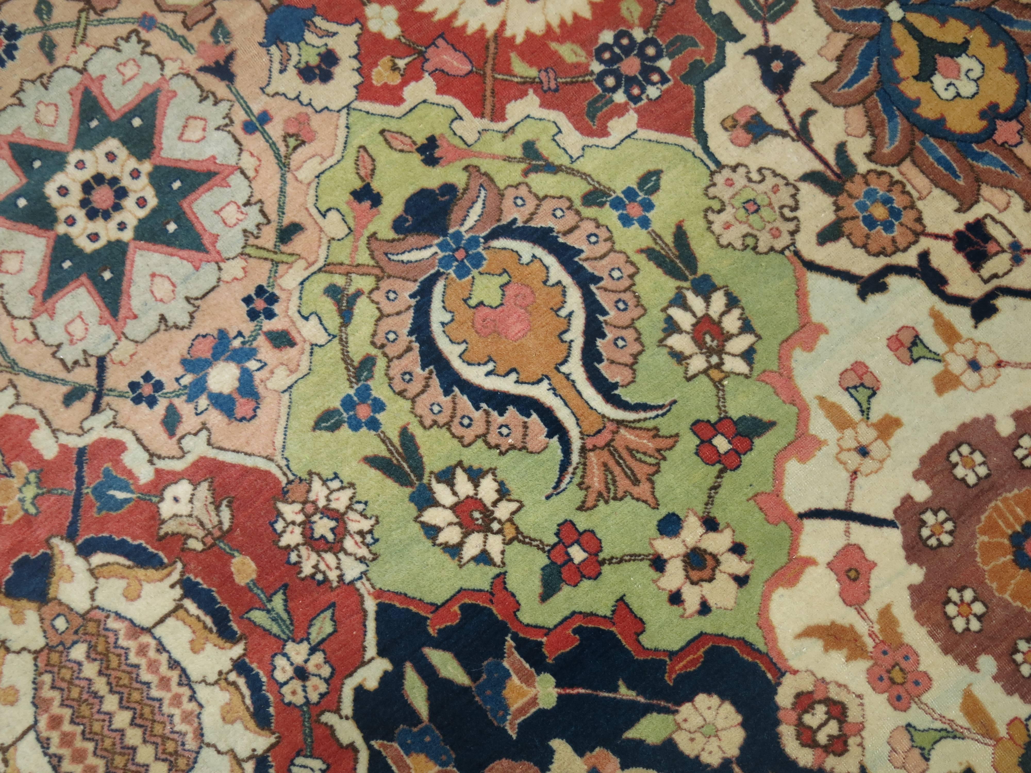 20th Century Antique Petag Tabriz Carpet