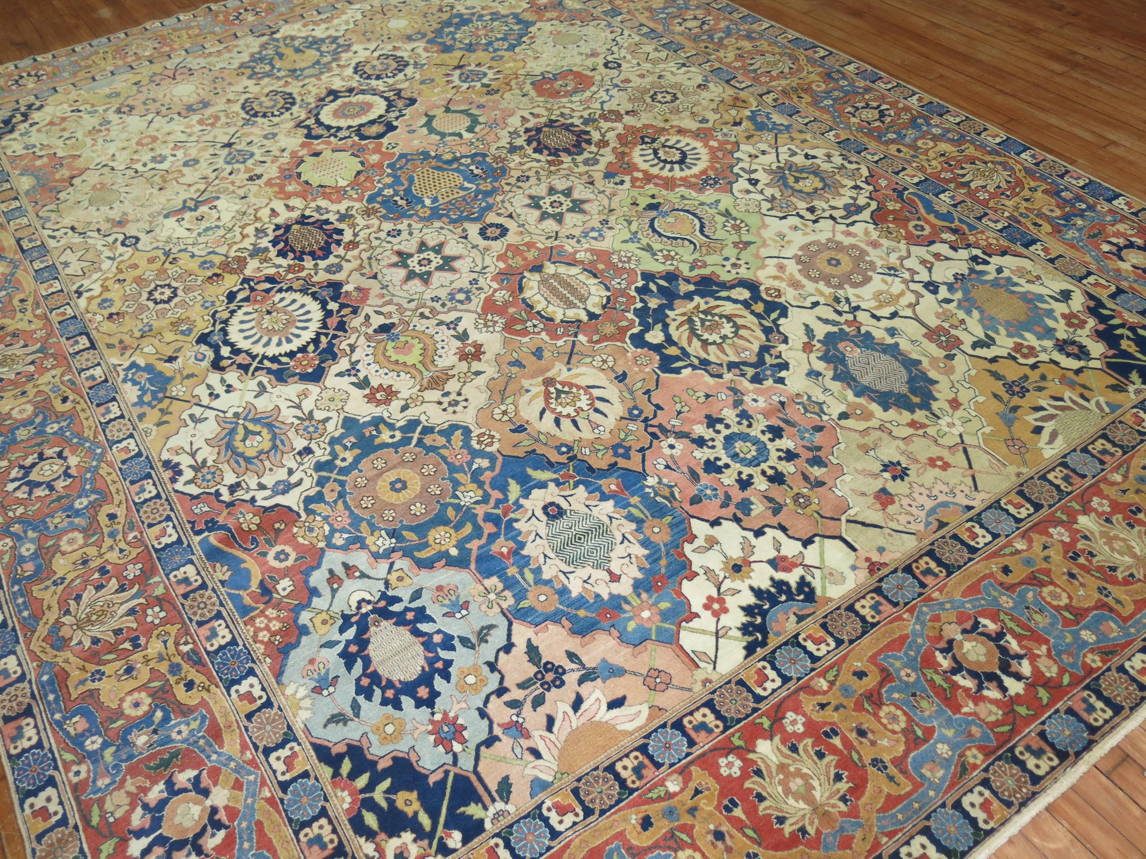 Antique Petag Tabriz Carpet 1