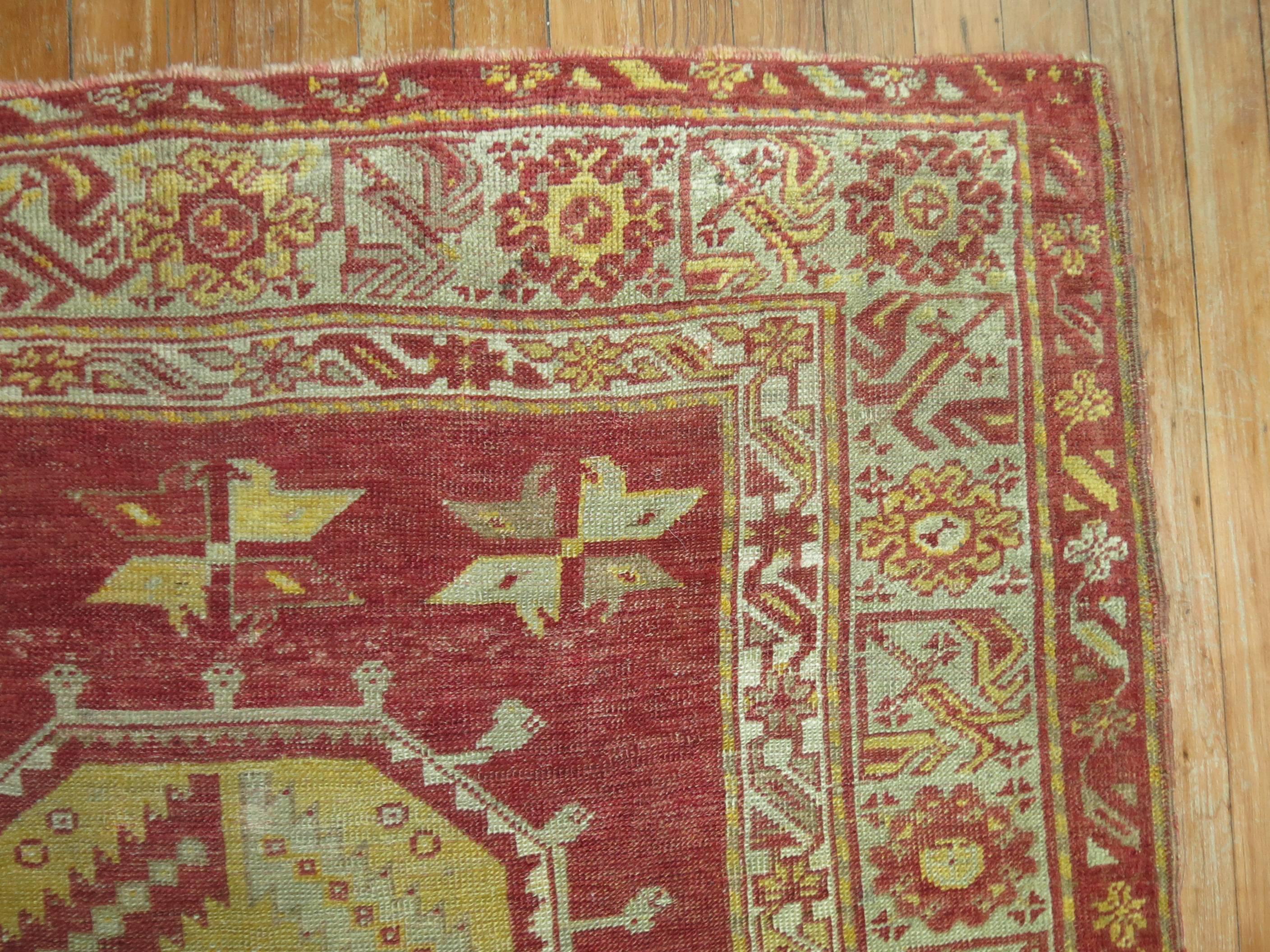 20th Century Fine Antique Turkish Sivas Rug For Sale