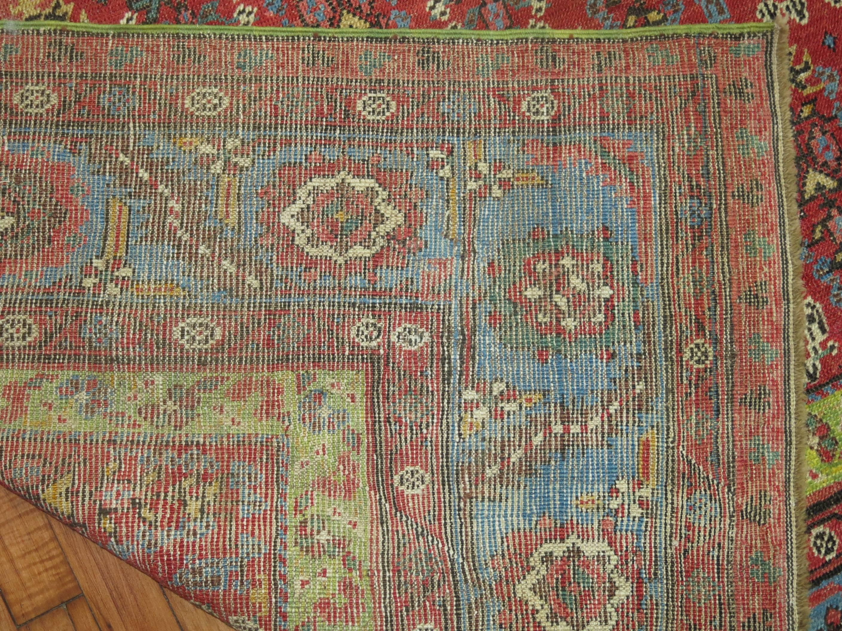 Persian Antique Bakshaish Gallery Carpet For Sale