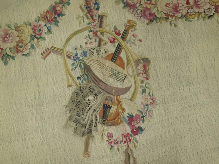 Swans Ducks 18th Century Aubusson French Tapestry Panel For Sale 2