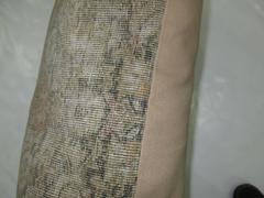 Triangular Shaped Antique Persian Rug Pillow