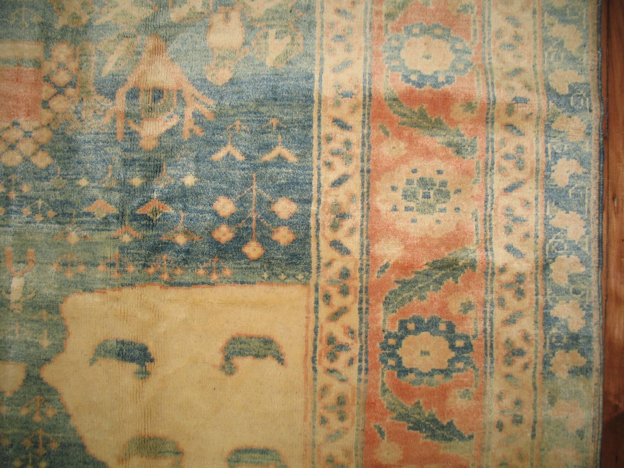 Vintage Turkish Pictorial Carpet 2