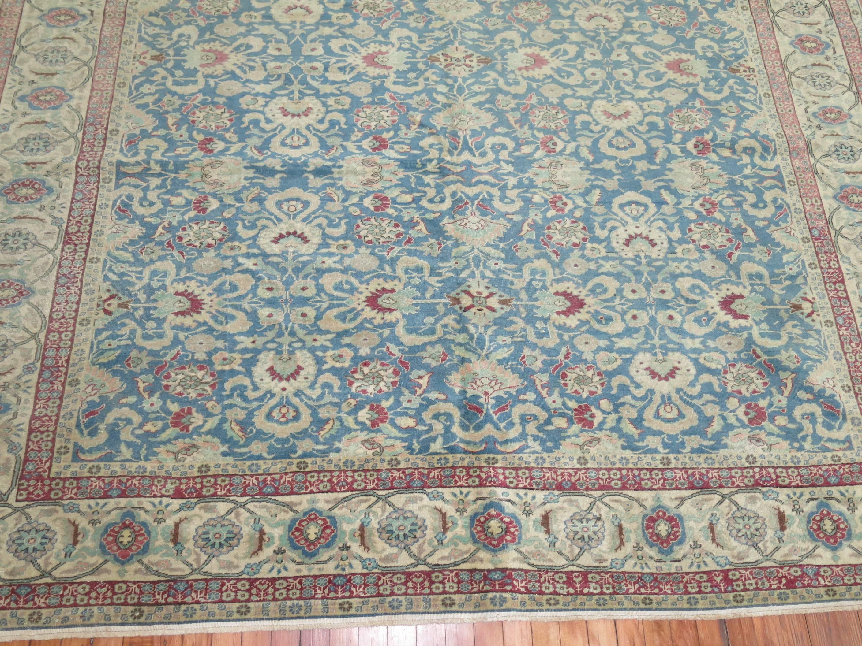 Agra Blue Turkish Sivas Carpet For Sale