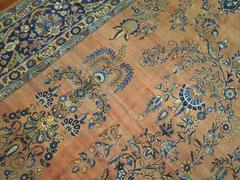 Zabihi Collection Oversize Antique Persian Yazd Carpet