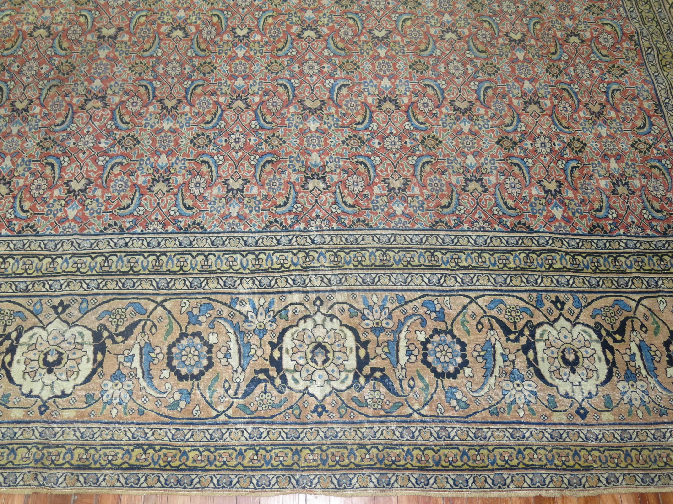 Antique Persian Tabriz Oriental Rug 3