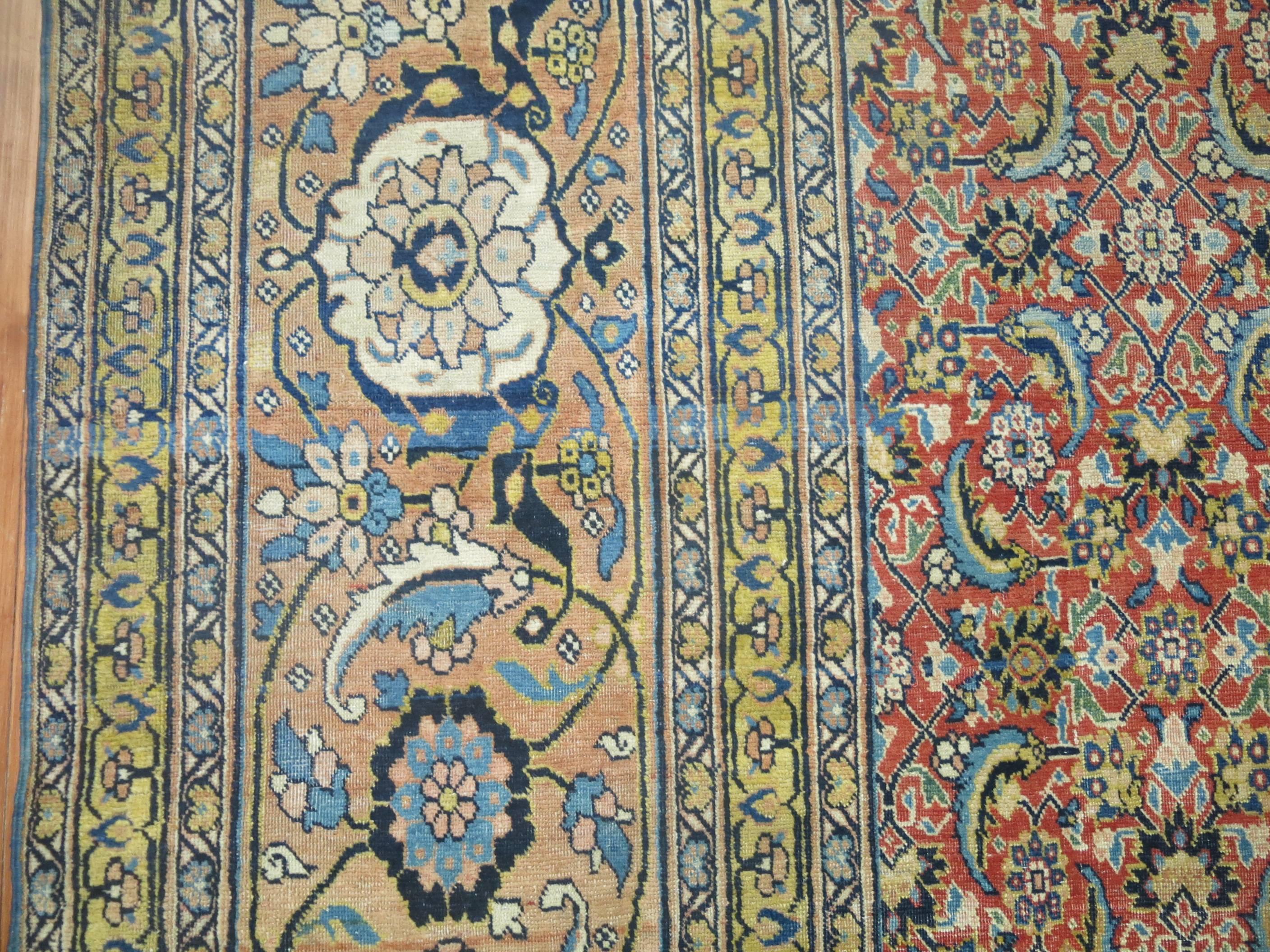 Antique Persian Tabriz Oriental Rug 4