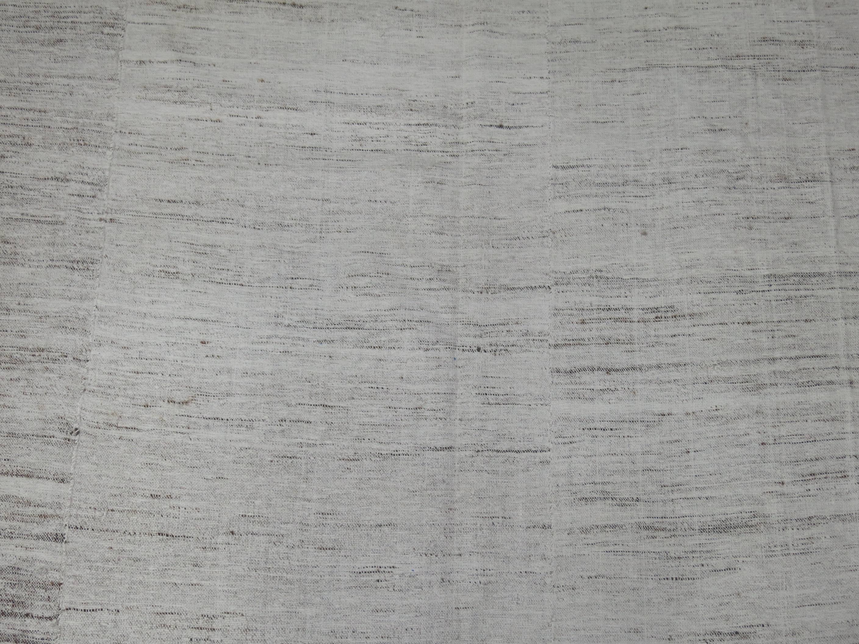 Flachgewebter Teppich aus Baumwolle und Kelim im Zustand „Hervorragend“ im Angebot in New York, NY