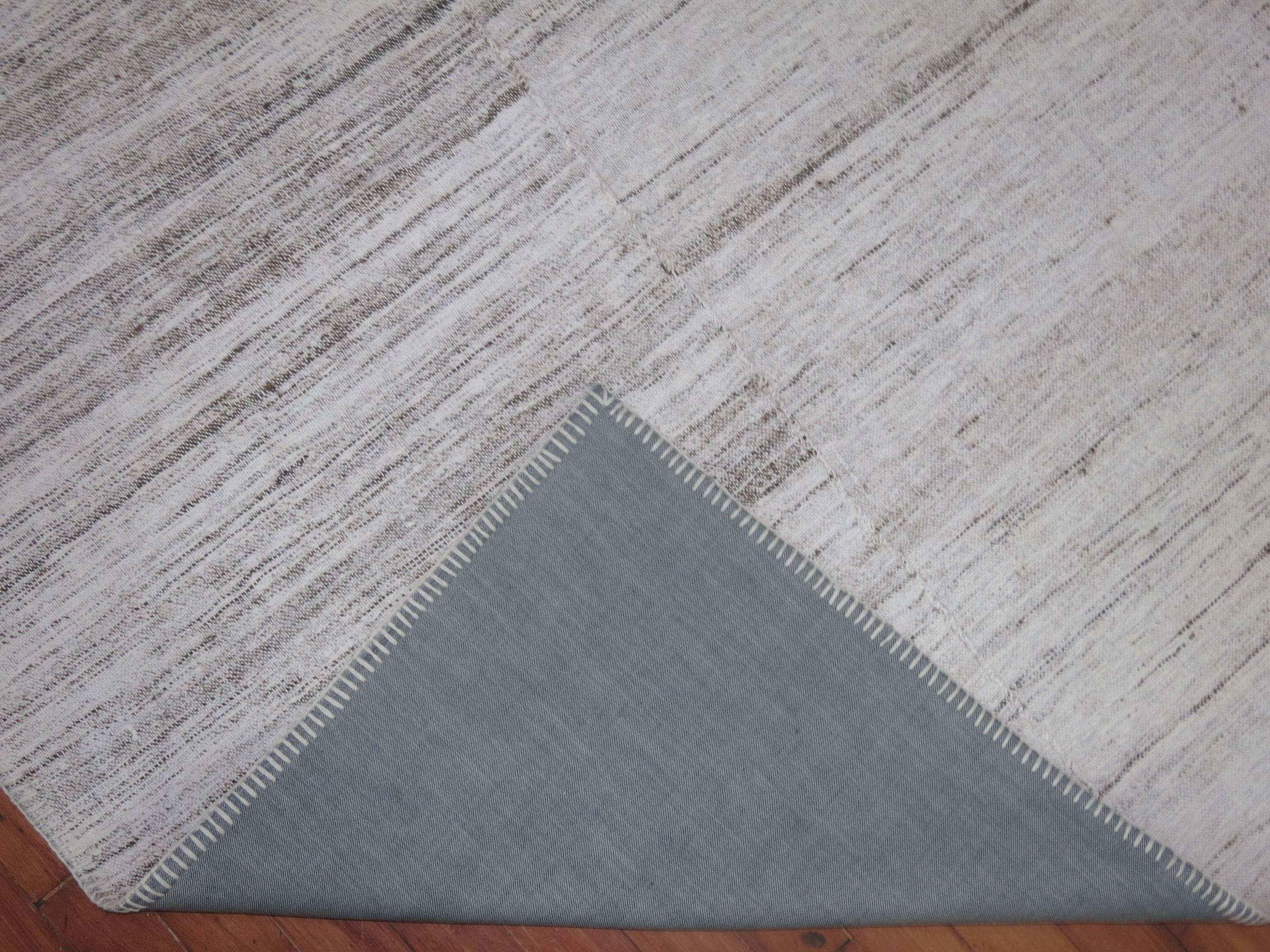 Cotton Kilim Flat-Weave Carpet For Sale 2