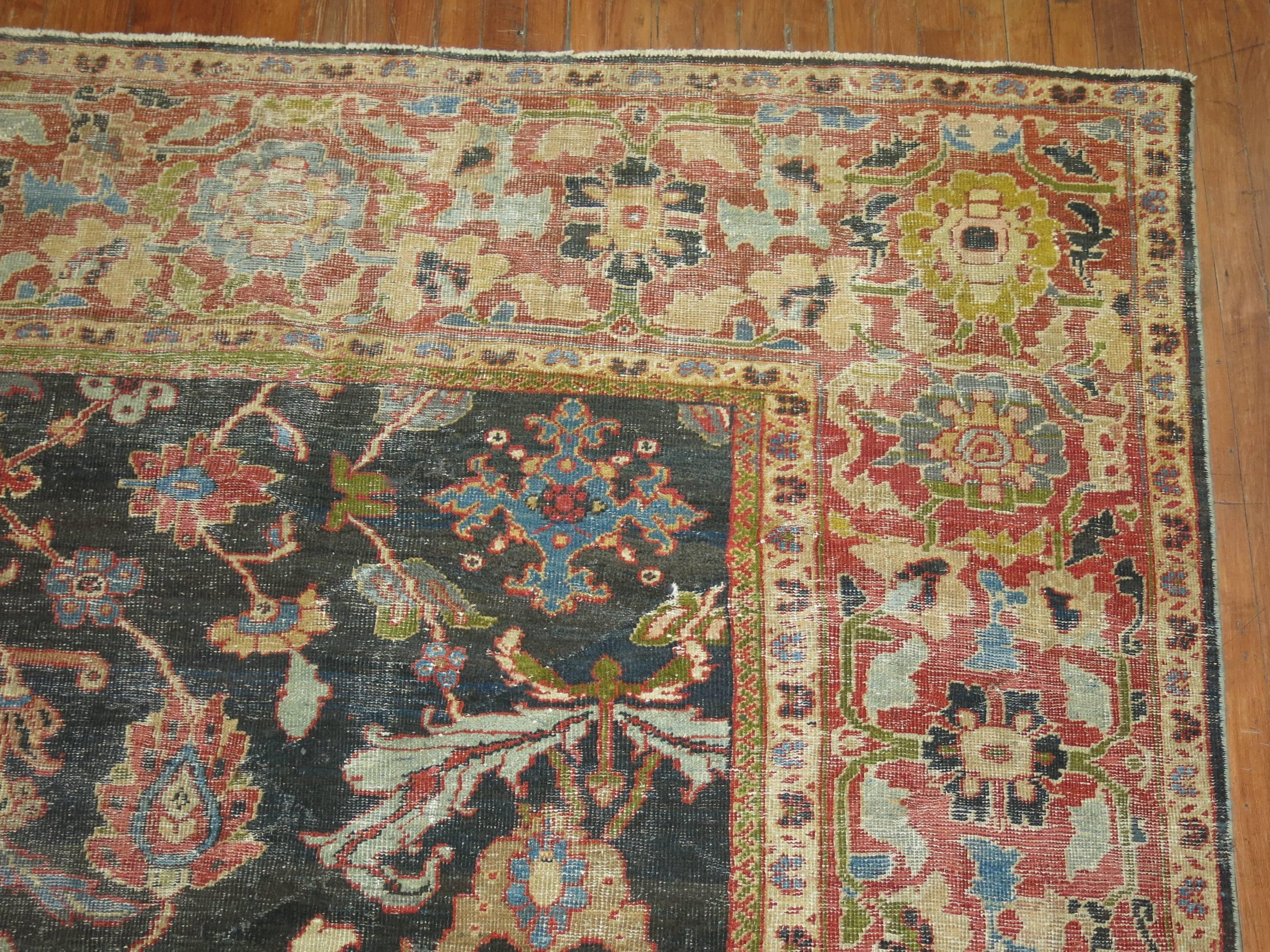 Antique Persian Sultanabad Mahal Carpet 1