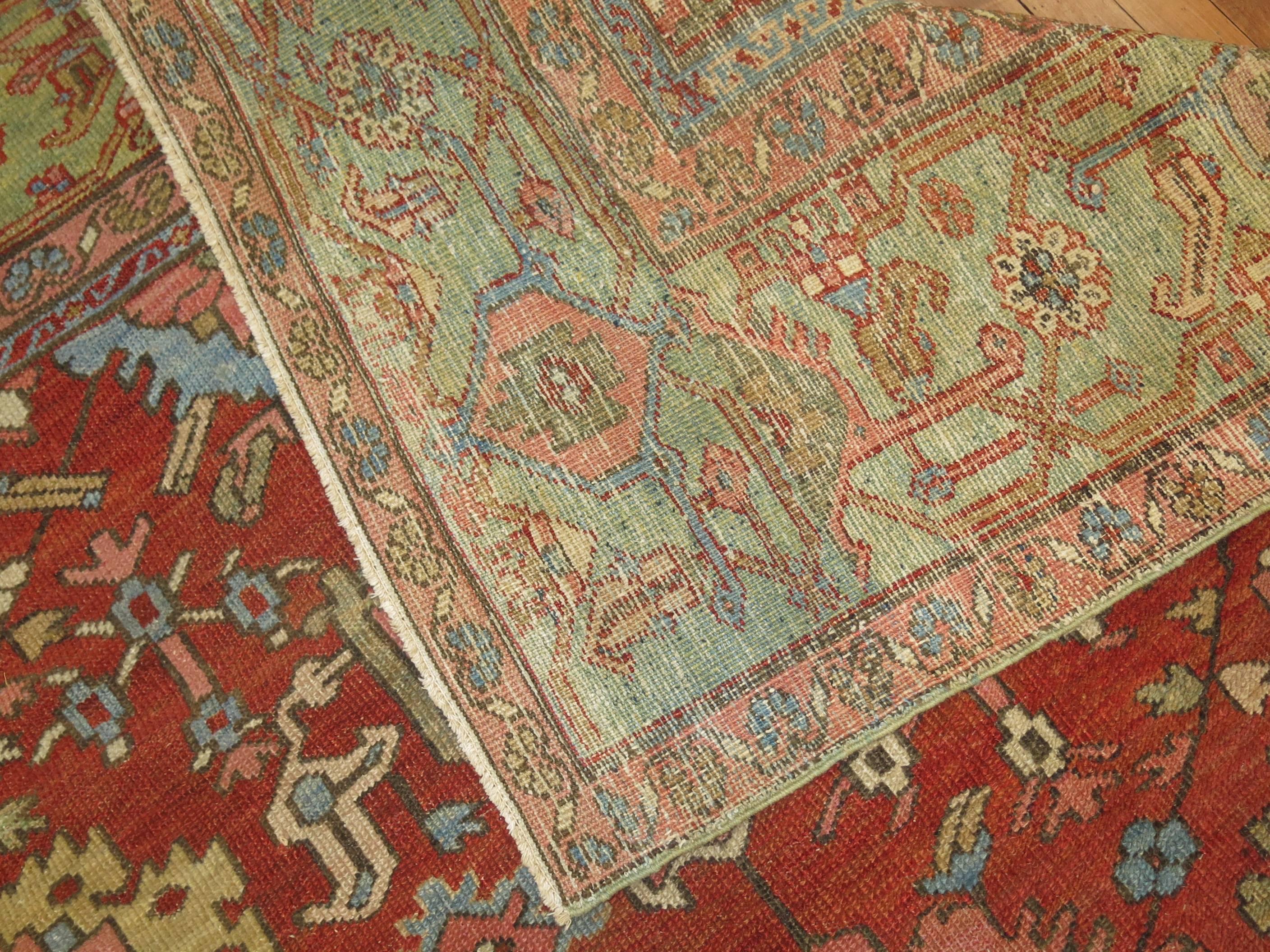 Serapi Antique Persian Heriz Carpet