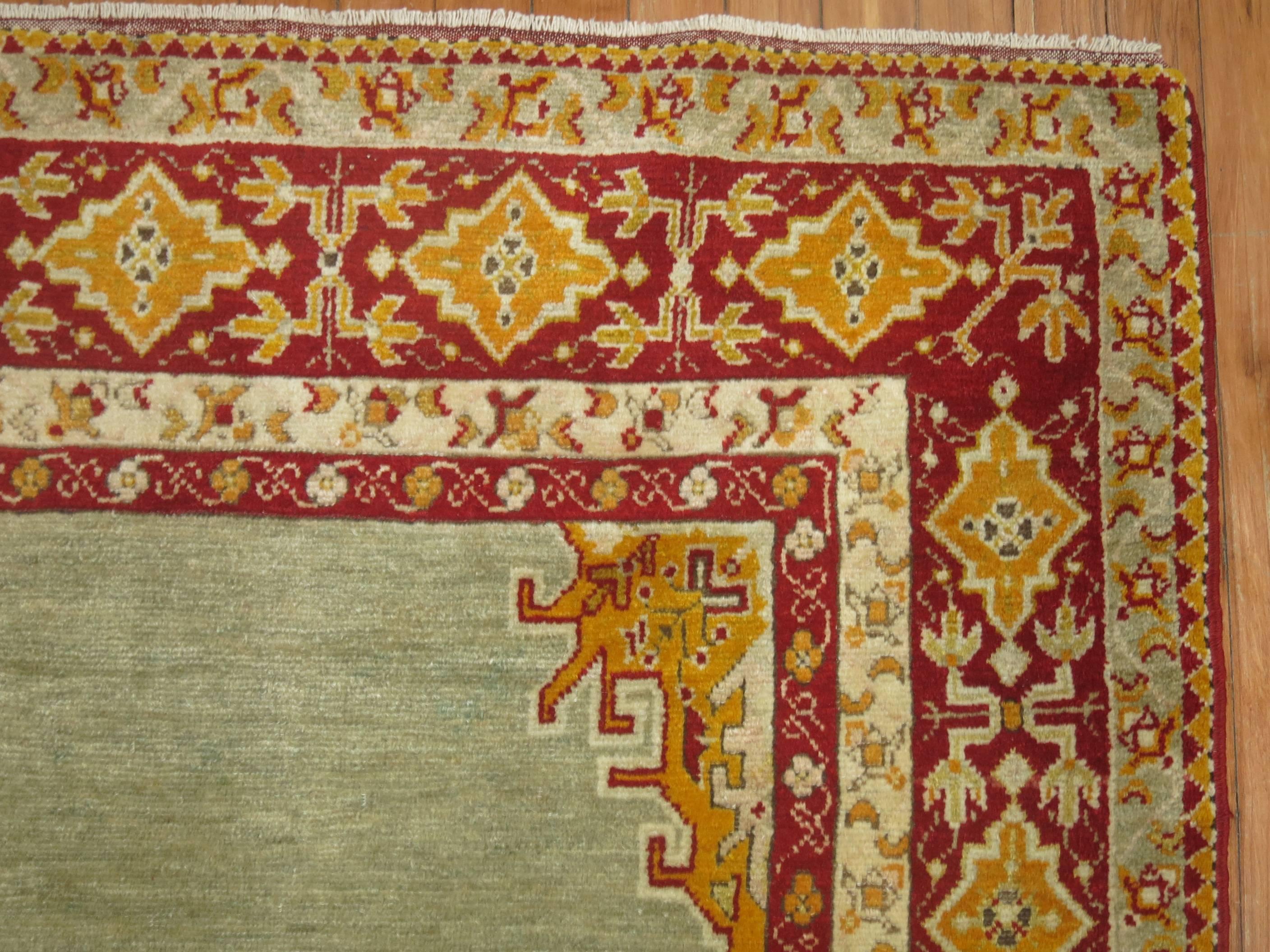 Antique Turkish Sivas Rug In Excellent Condition In New York, NY