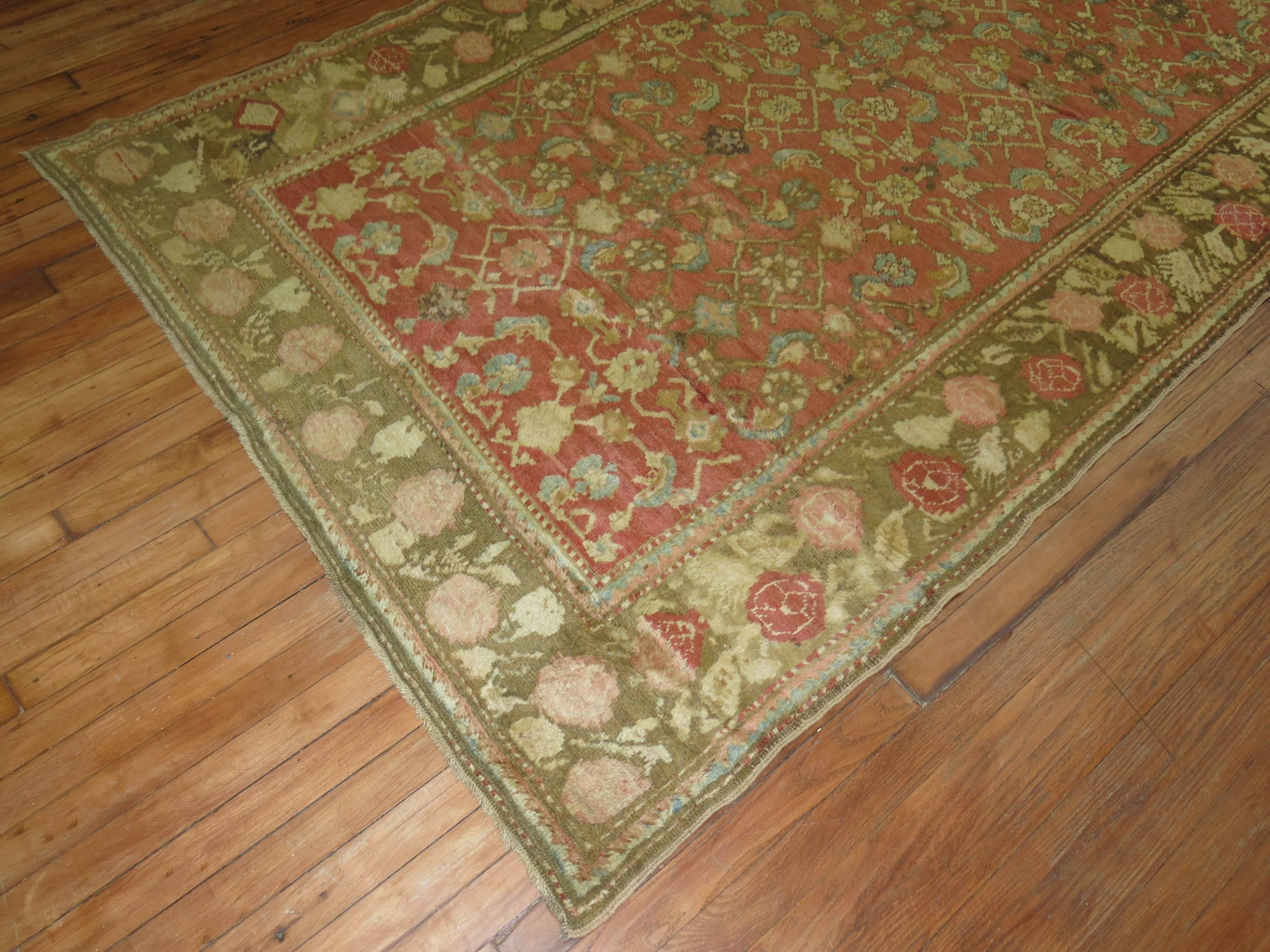Plush Vintage Karabagh Rug In Excellent Condition For Sale In New York, NY