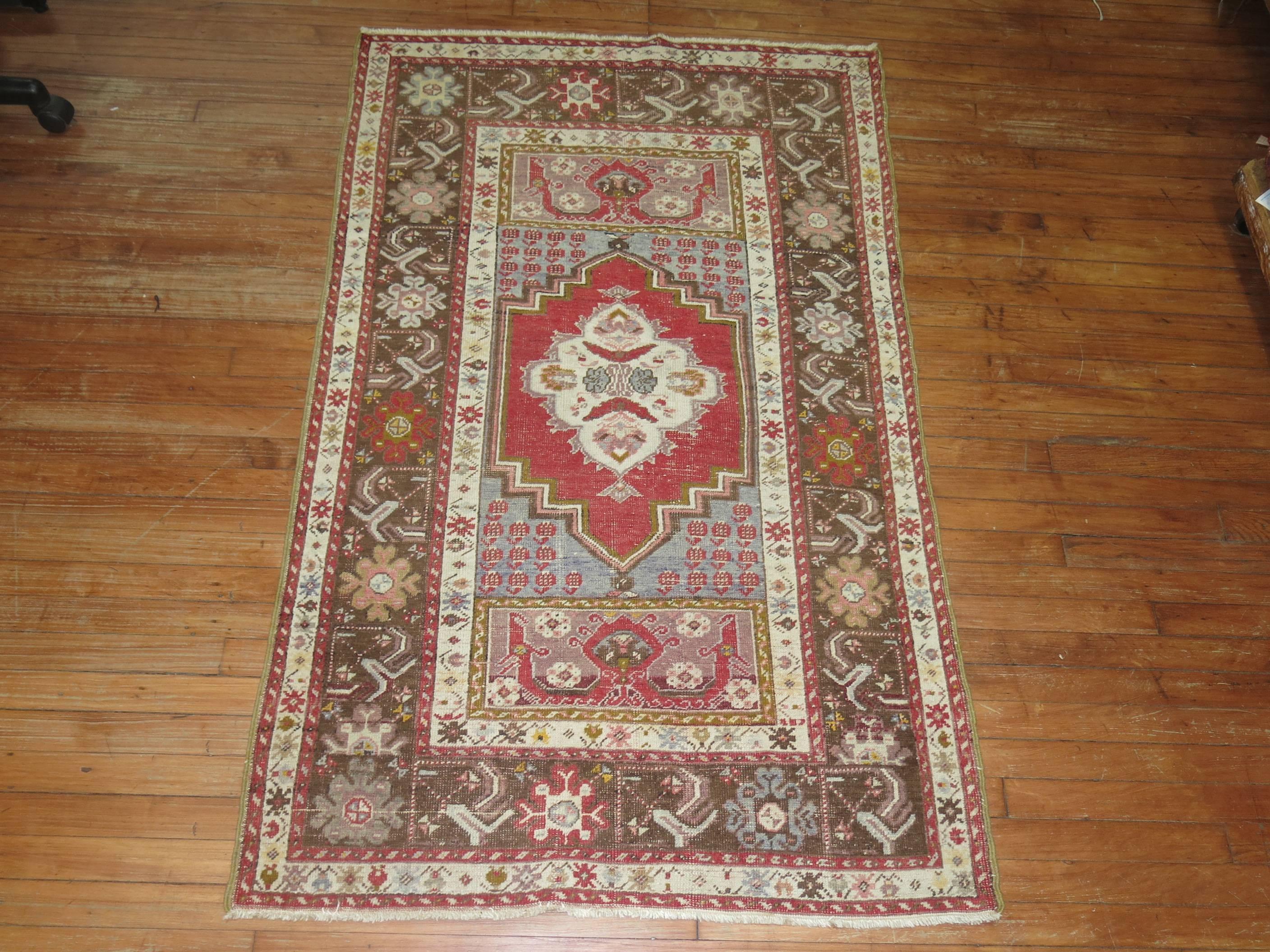 Tribal Vintage Turkish Sivas Rug