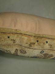 Bolster Rug Pillow from 19th Century Persian Tabriz Rug