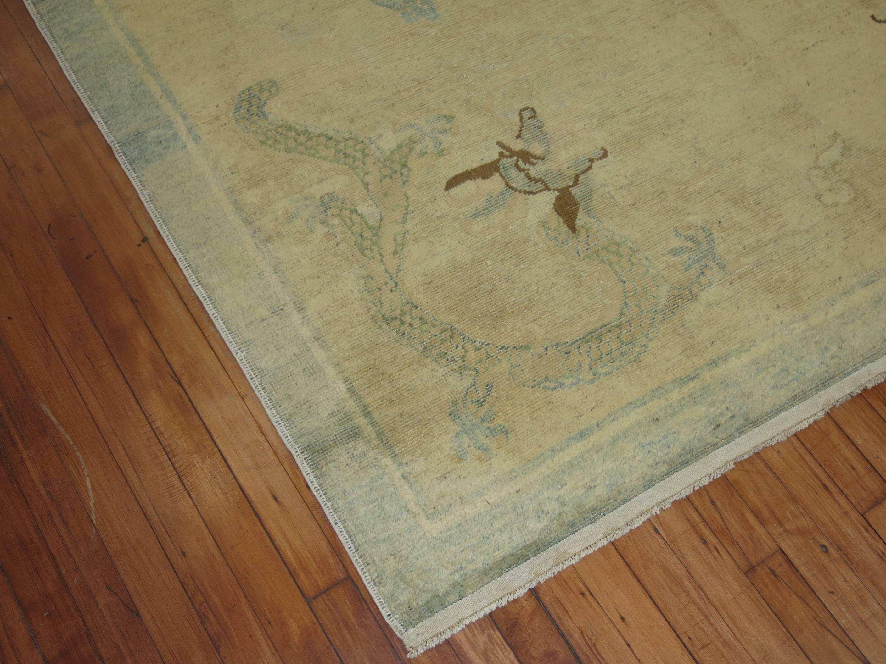 Hand-Woven Dragon Chinese Peking Rug For Sale