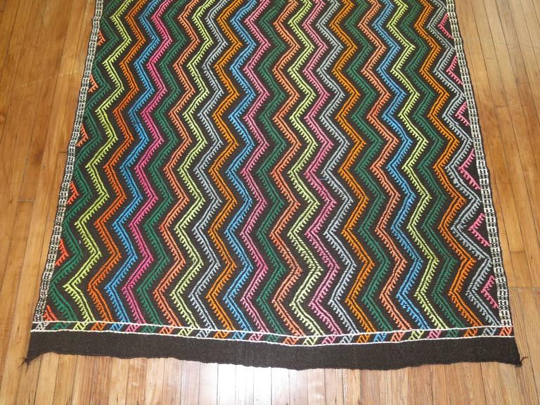 Vintage Turkish Jajim Flat-weave For Sale at 1stDibs