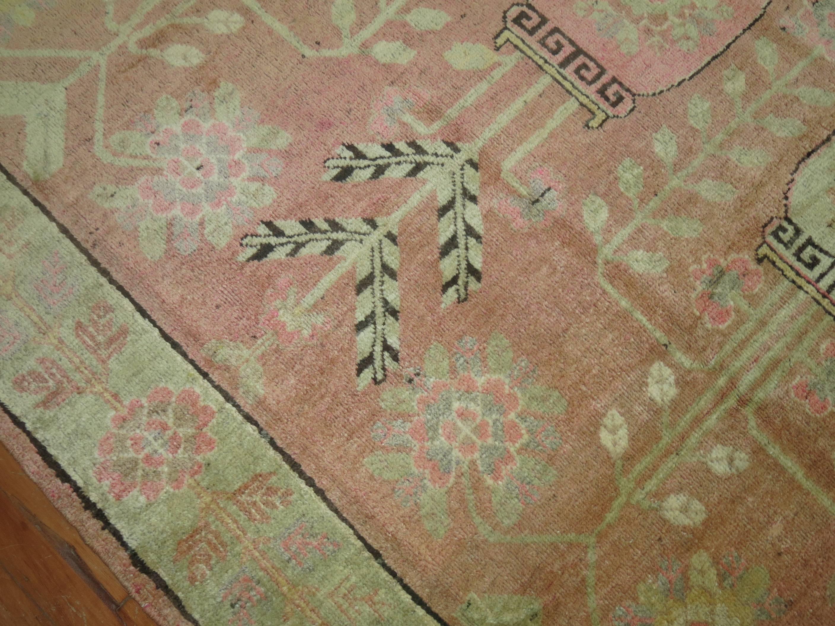 Alfombra Khotan Samarkanda Rosa Lana en venta