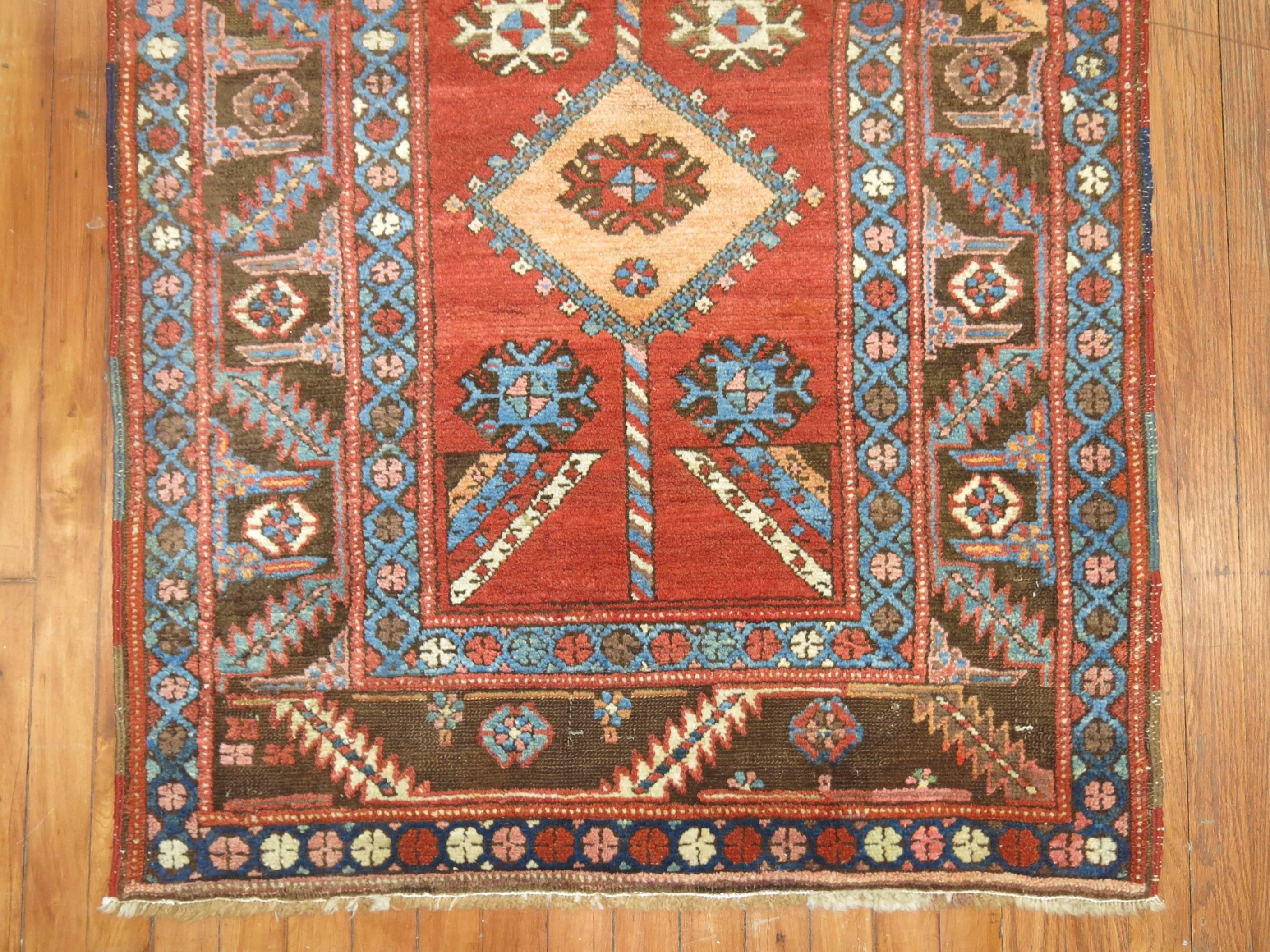 Tribal Persian Bakshaish Style Rug 1