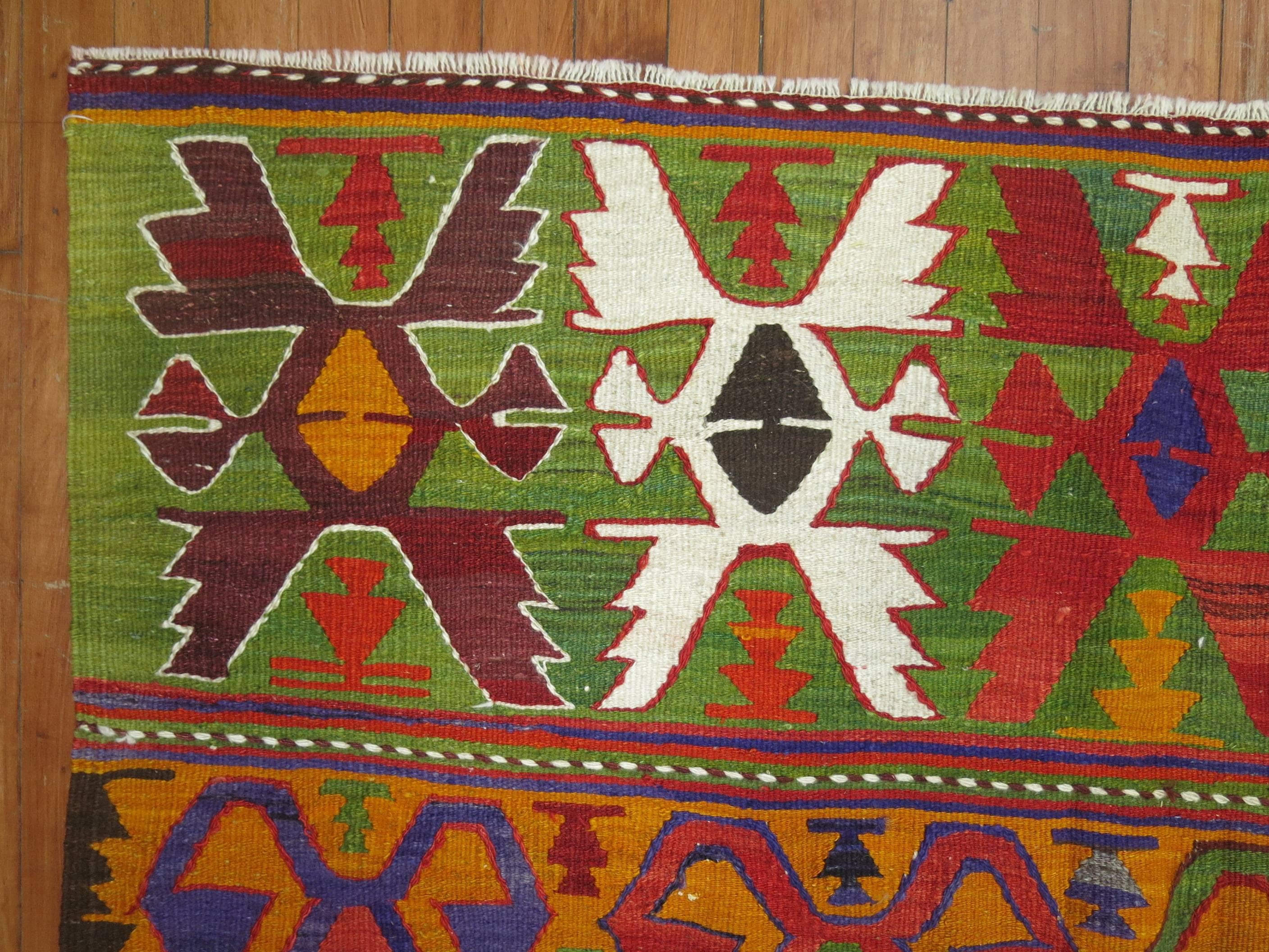 Native American Vintage Kilim For Sale