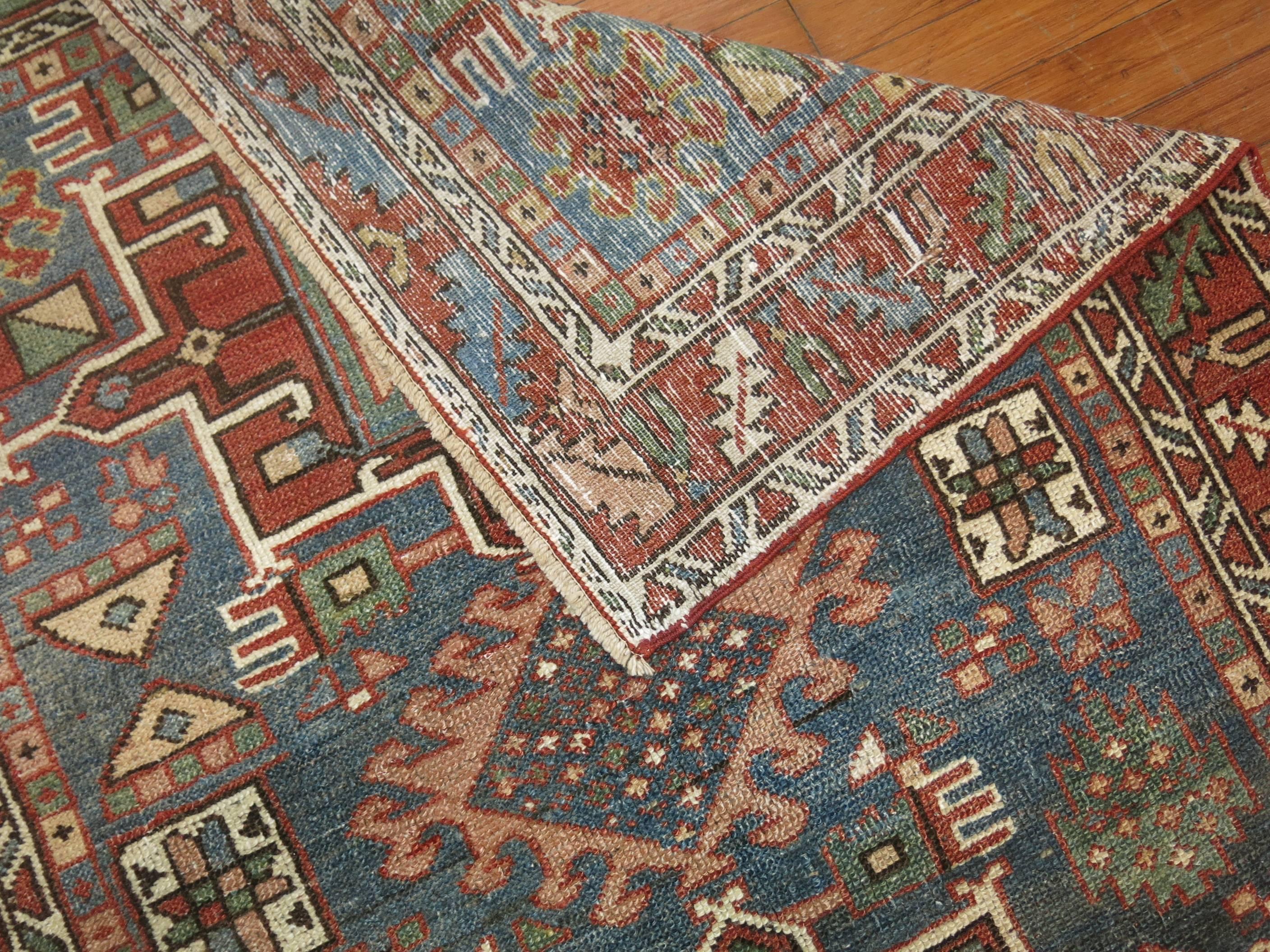 Heriz Serapi Zabihi Collection Antique Persian Heriz Rug For Sale