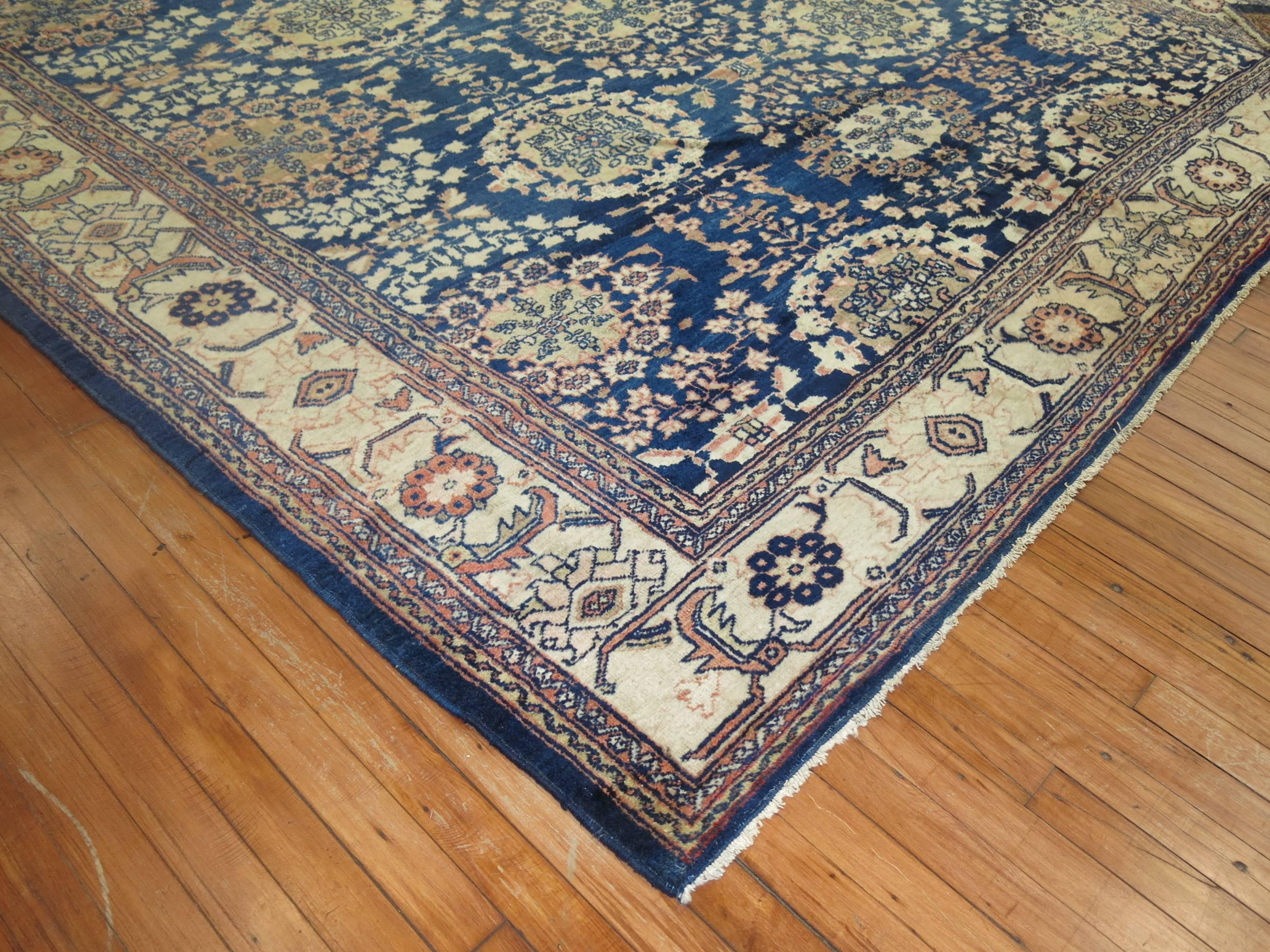 Blue Persian Mahal Carpet For Sale 1