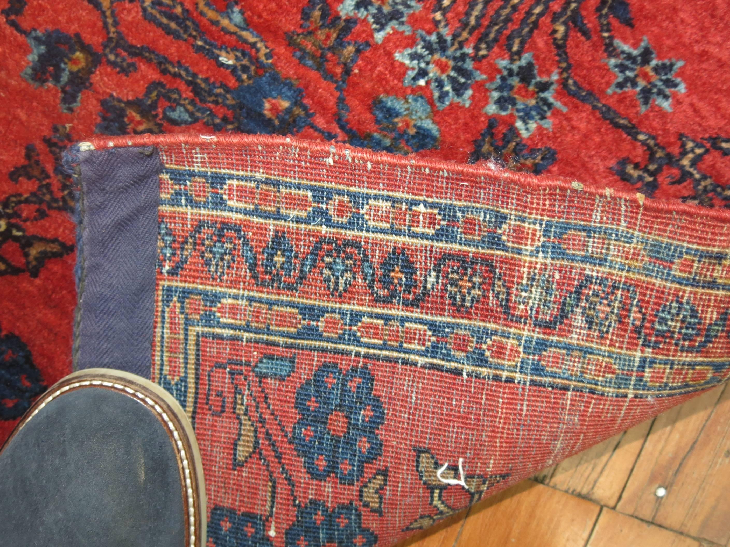 persian rug blue and red