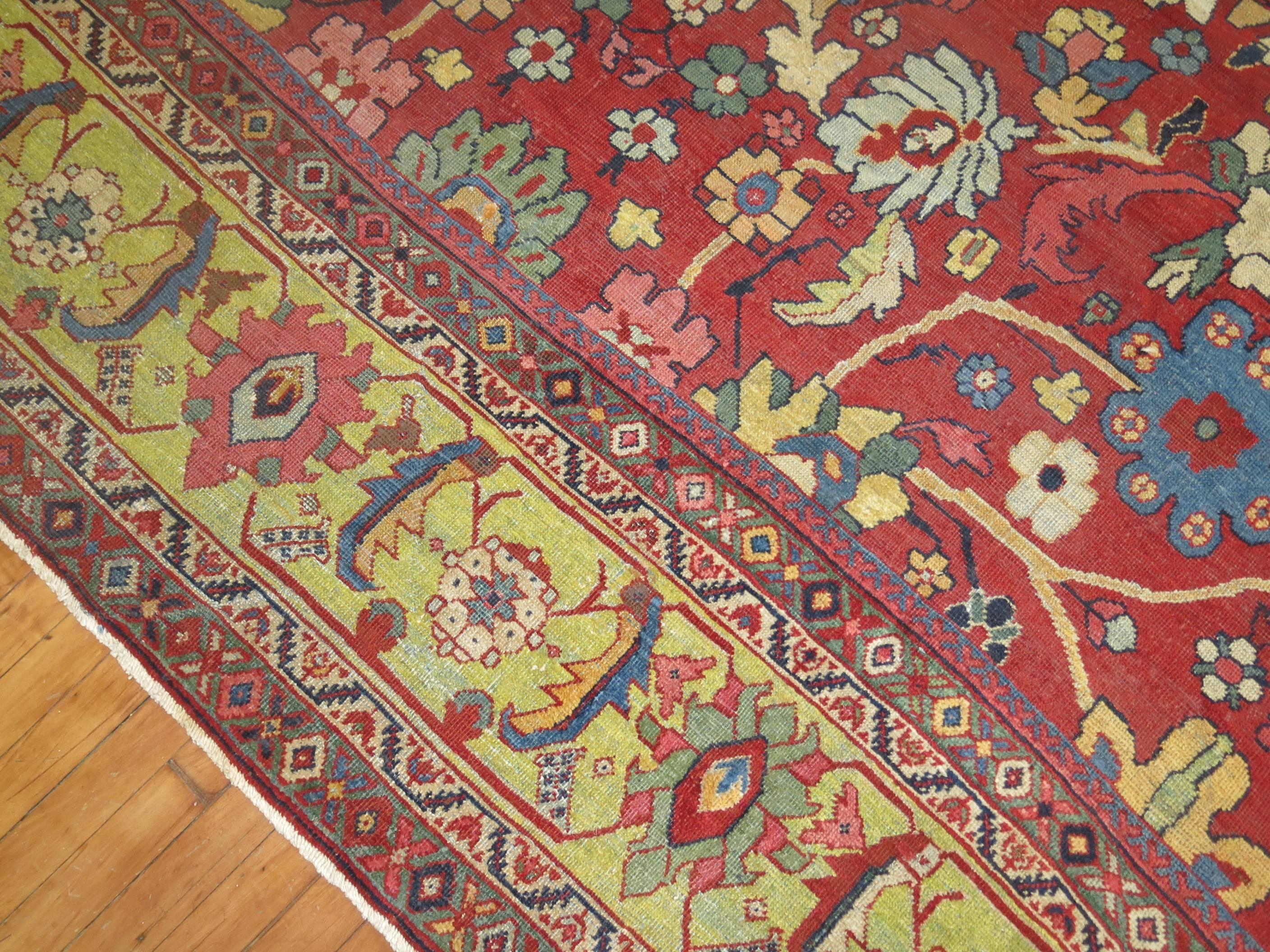 Antique Persian Mahal Rug For Sale 1