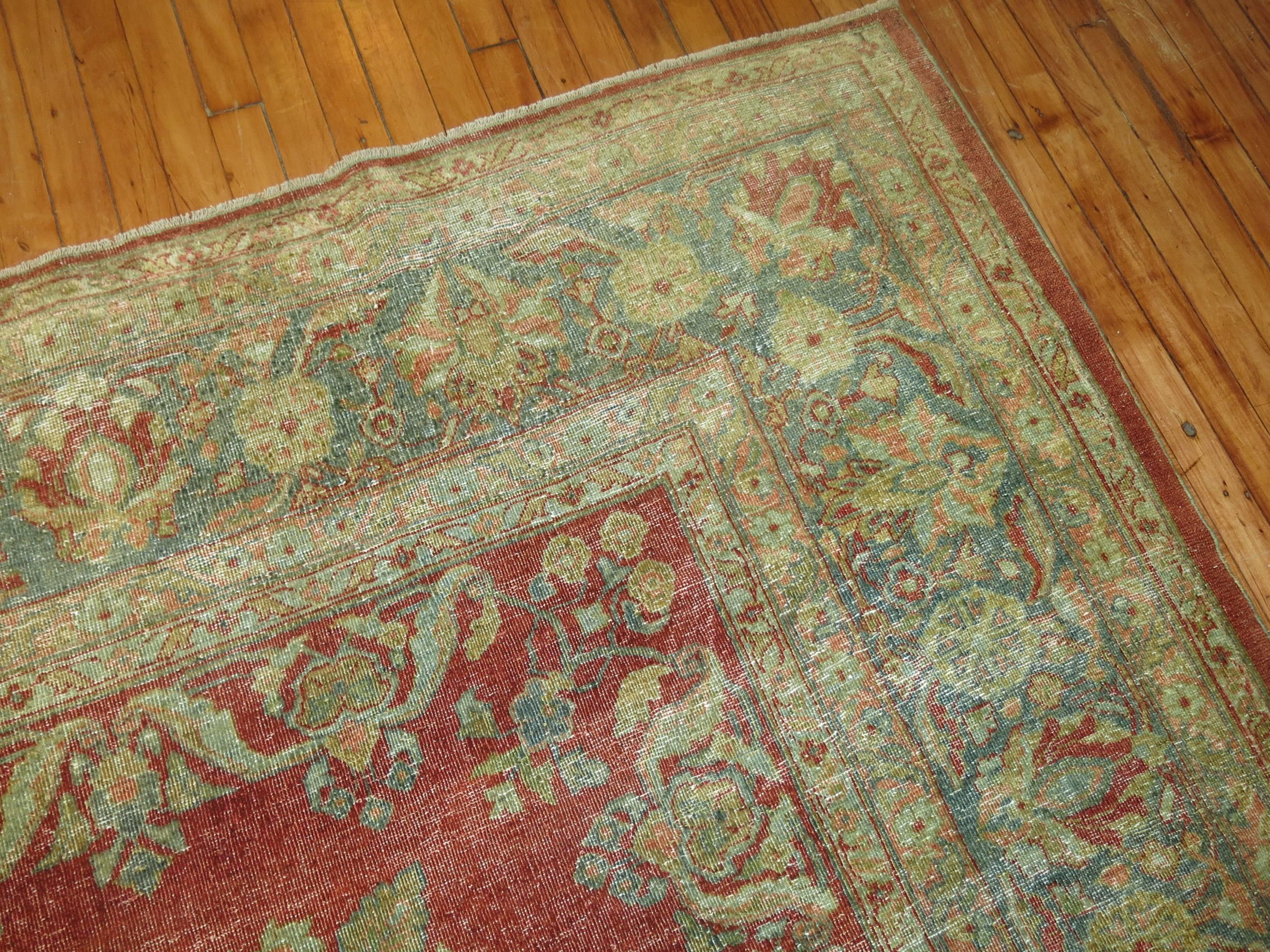 Sultanabad Decorative Persian Sarouk Carpet For Sale