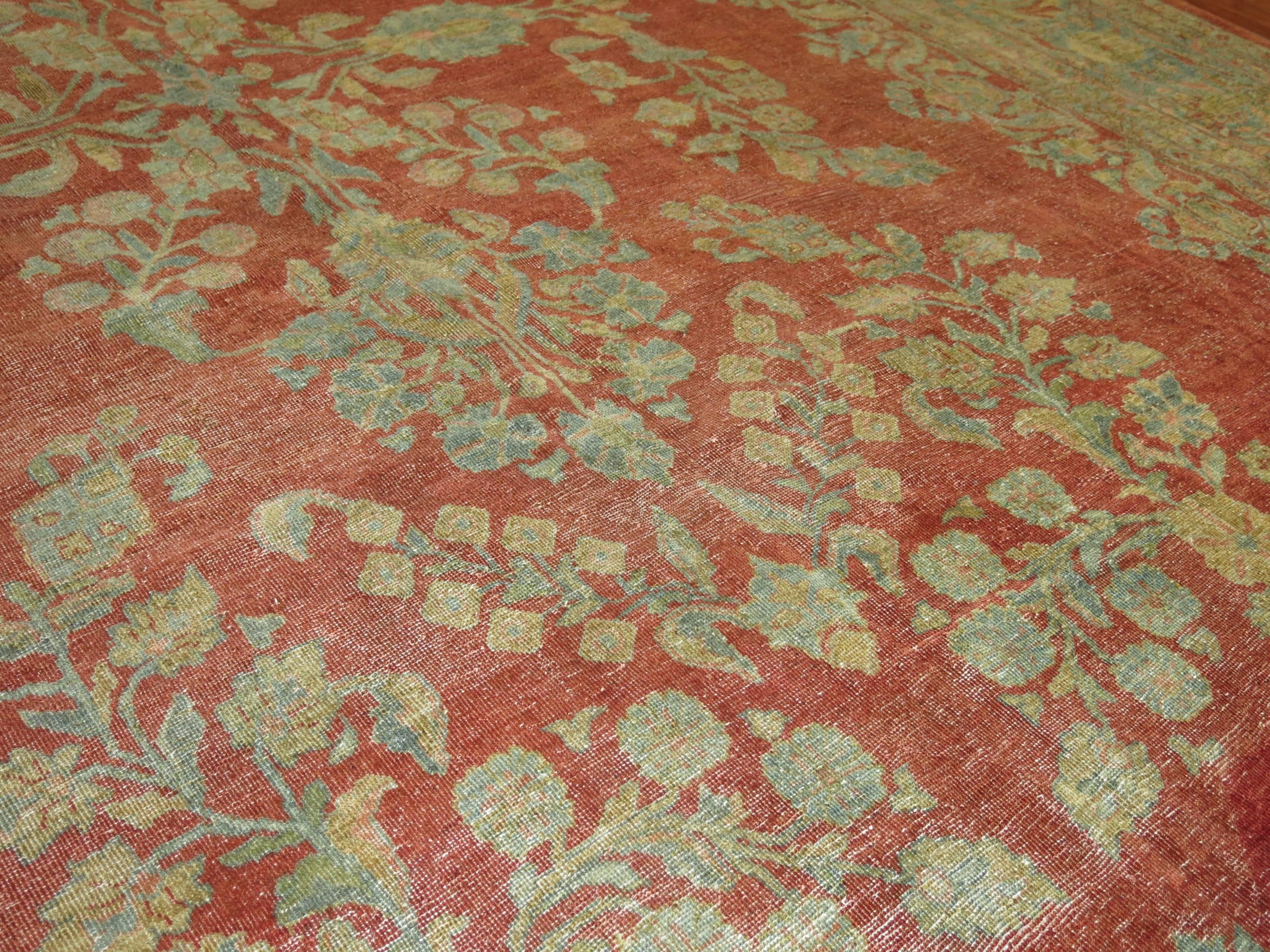 Decorative Persian Sarouk Carpet For Sale 1