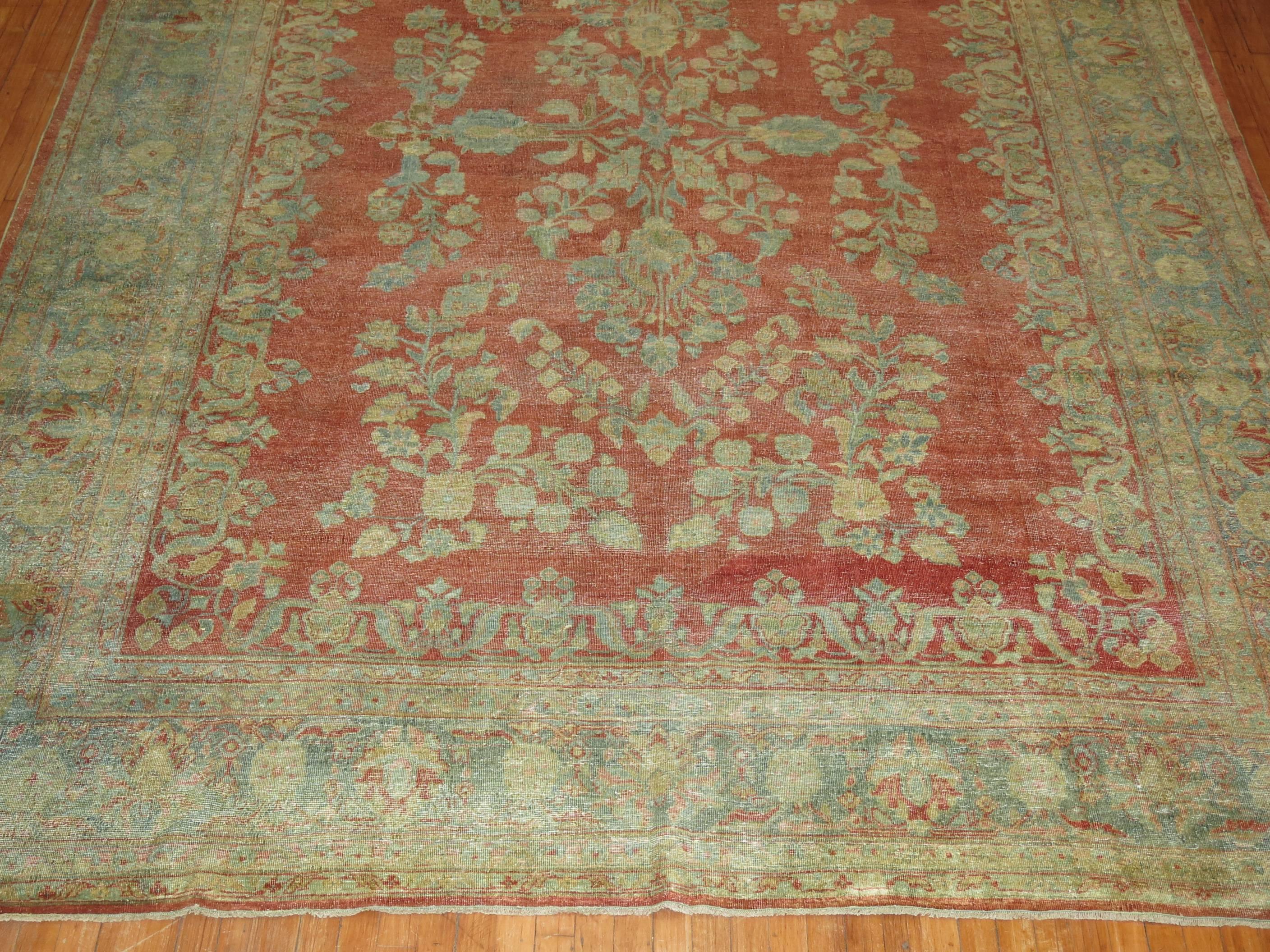 Decorative Persian Sarouk Carpet For Sale 2