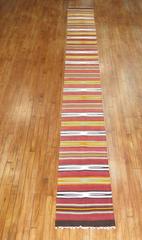 Zabihi Collection Narrow Long Kilim Runner