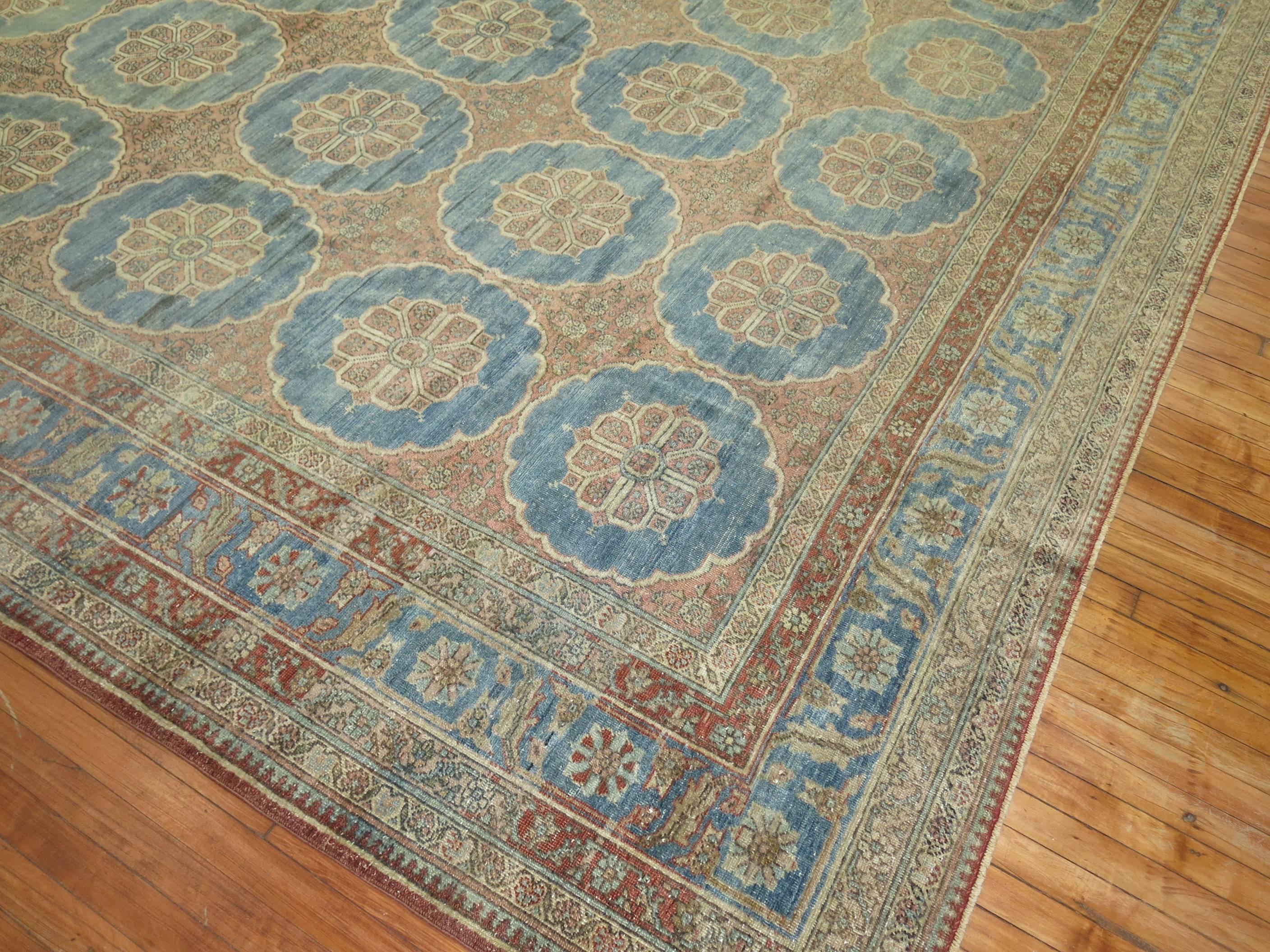 Hand-Knotted Antique Northwest Persian Carpet