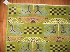 Art Deco Turkish Swan Rug