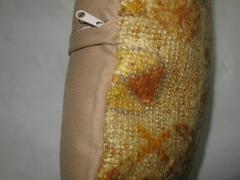 Angora Oushak Lumbar Rug Pillow