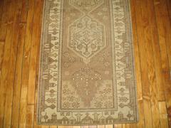 Neutral Brown Geometric Turkish Scenic Runner