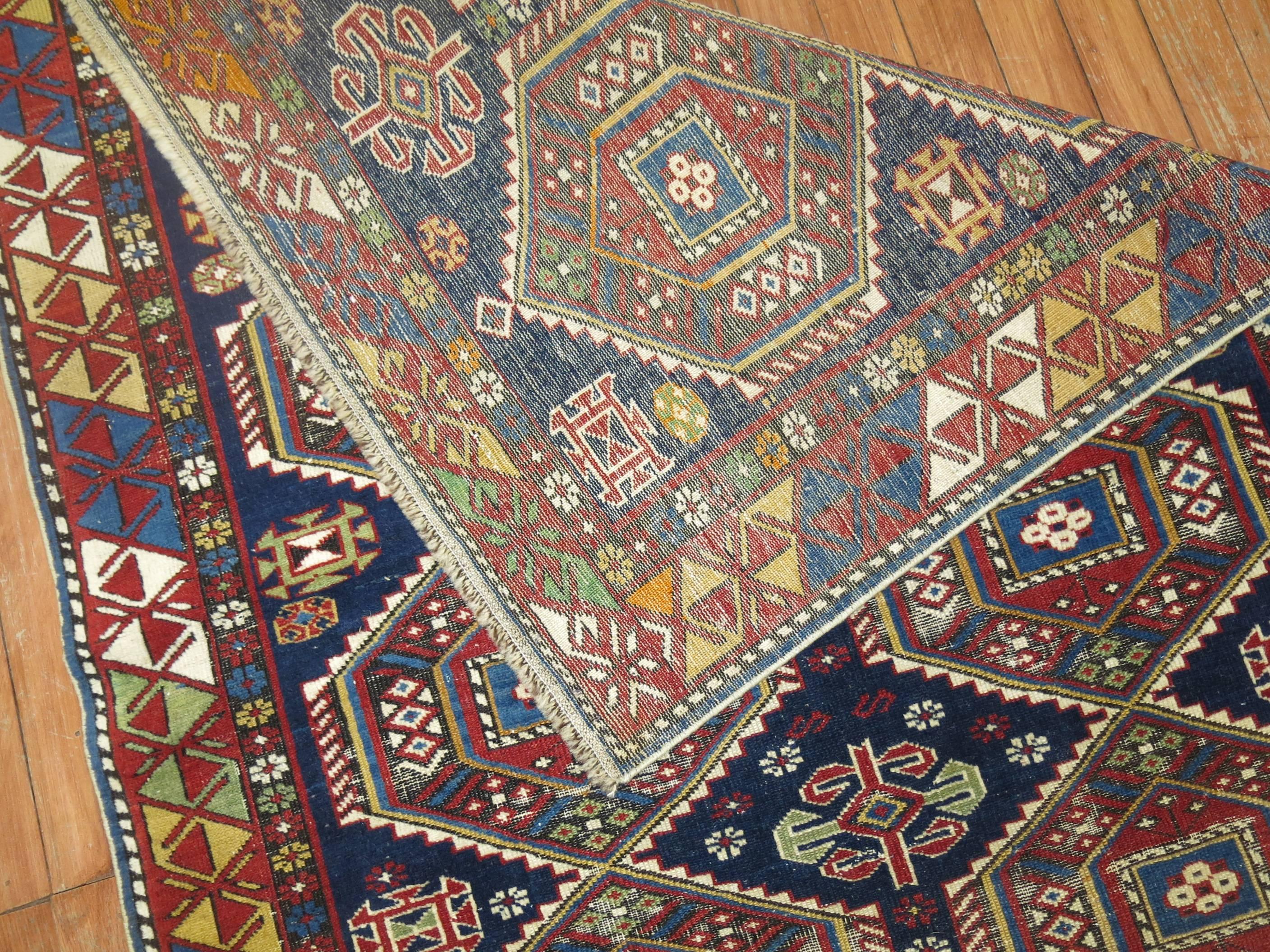 Caucasian Antique Shirvan Rug  For Sale 2