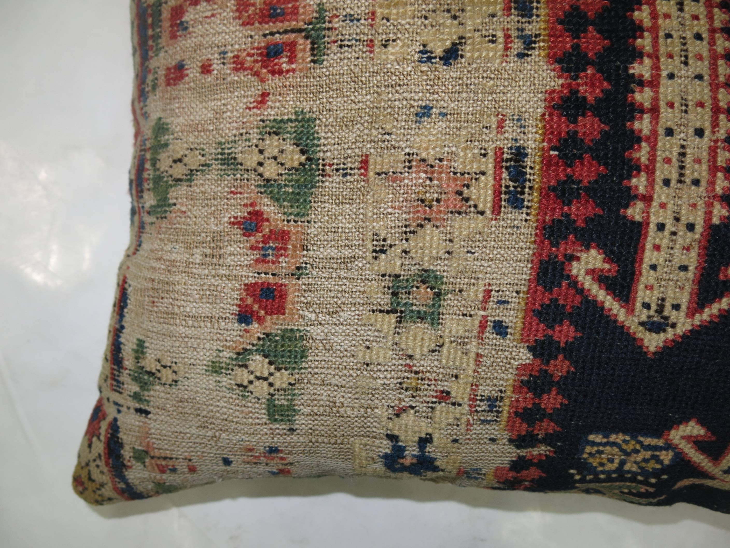 Kazak Lumbar Caucasian Rug Pillow