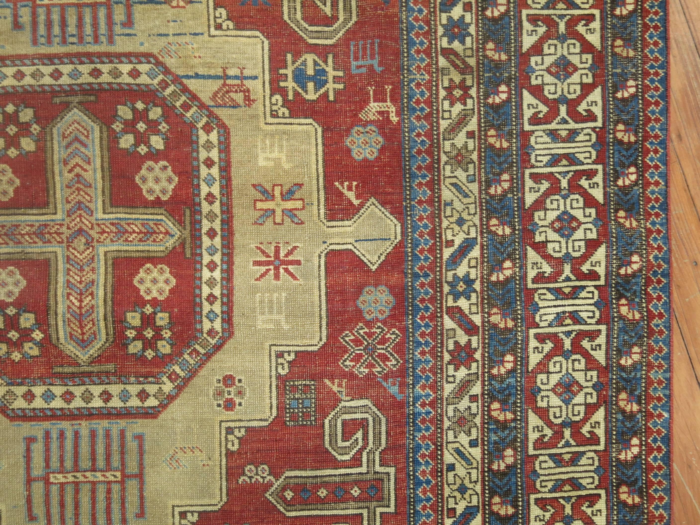 20th Century Antique Shirvan Caucasian Rug