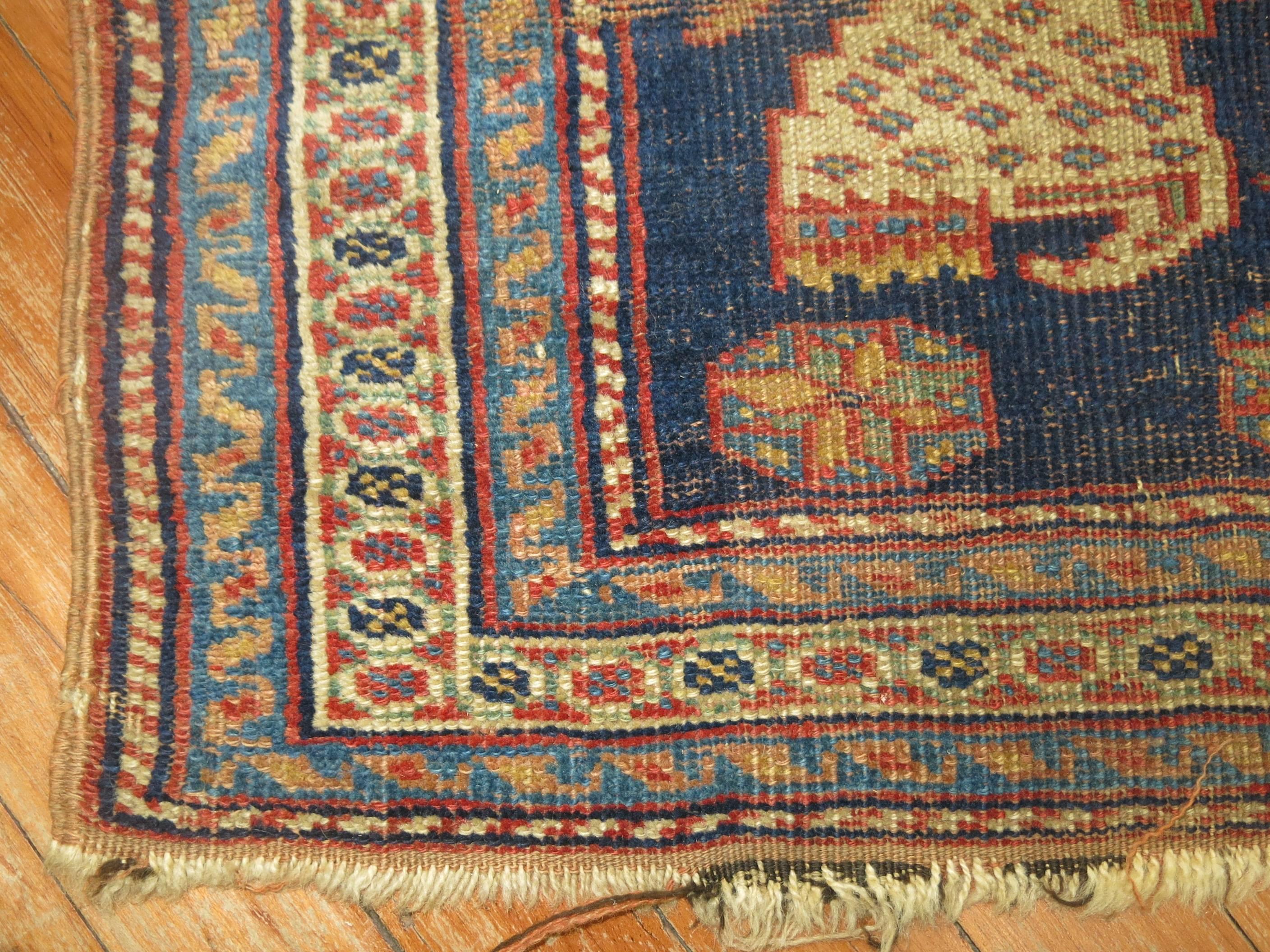 19th century Persian bagface textile rug

Measures: 1'11'' x 2'2''.