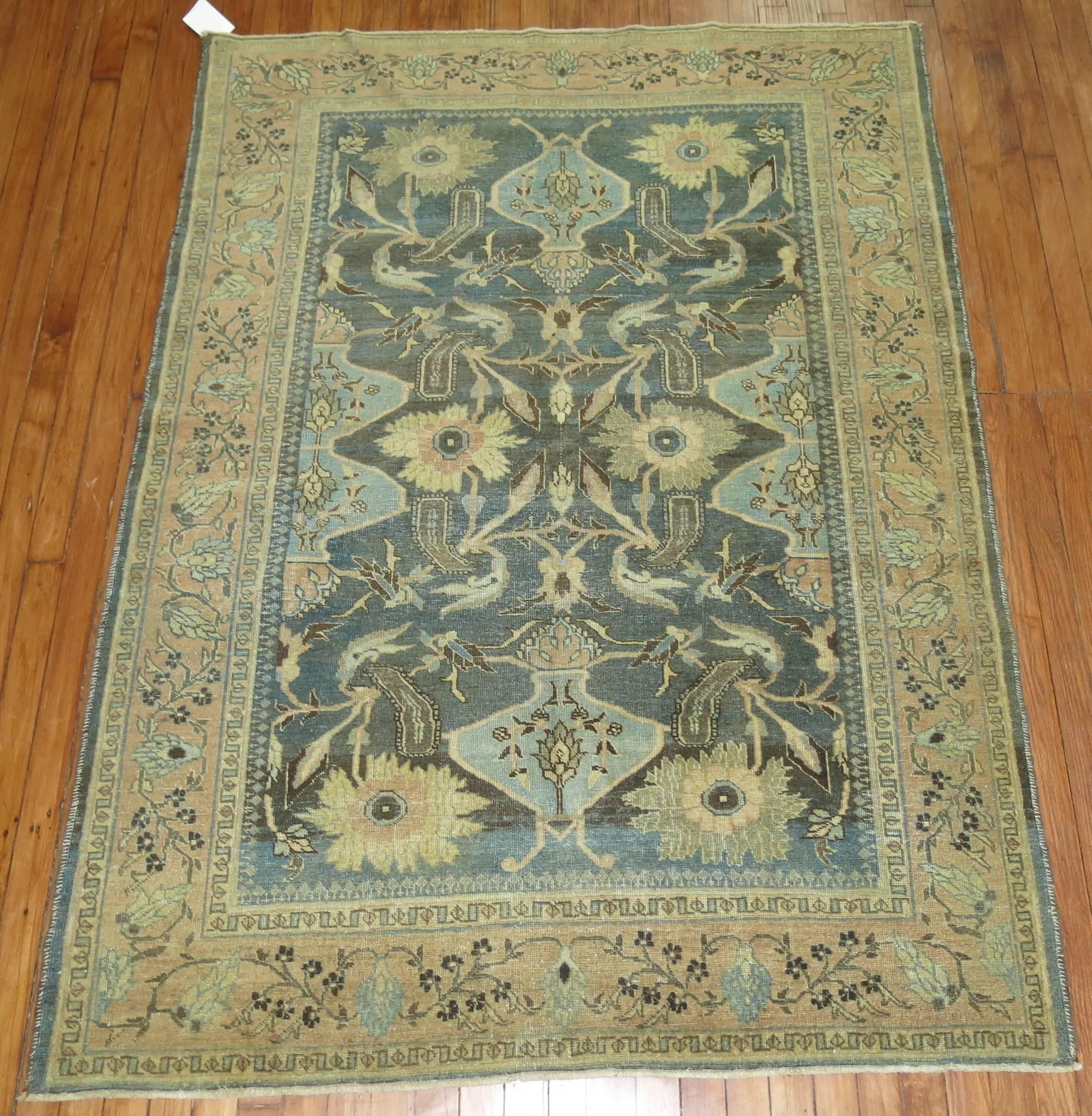 20th Century Antique Persian Tabriz Rug