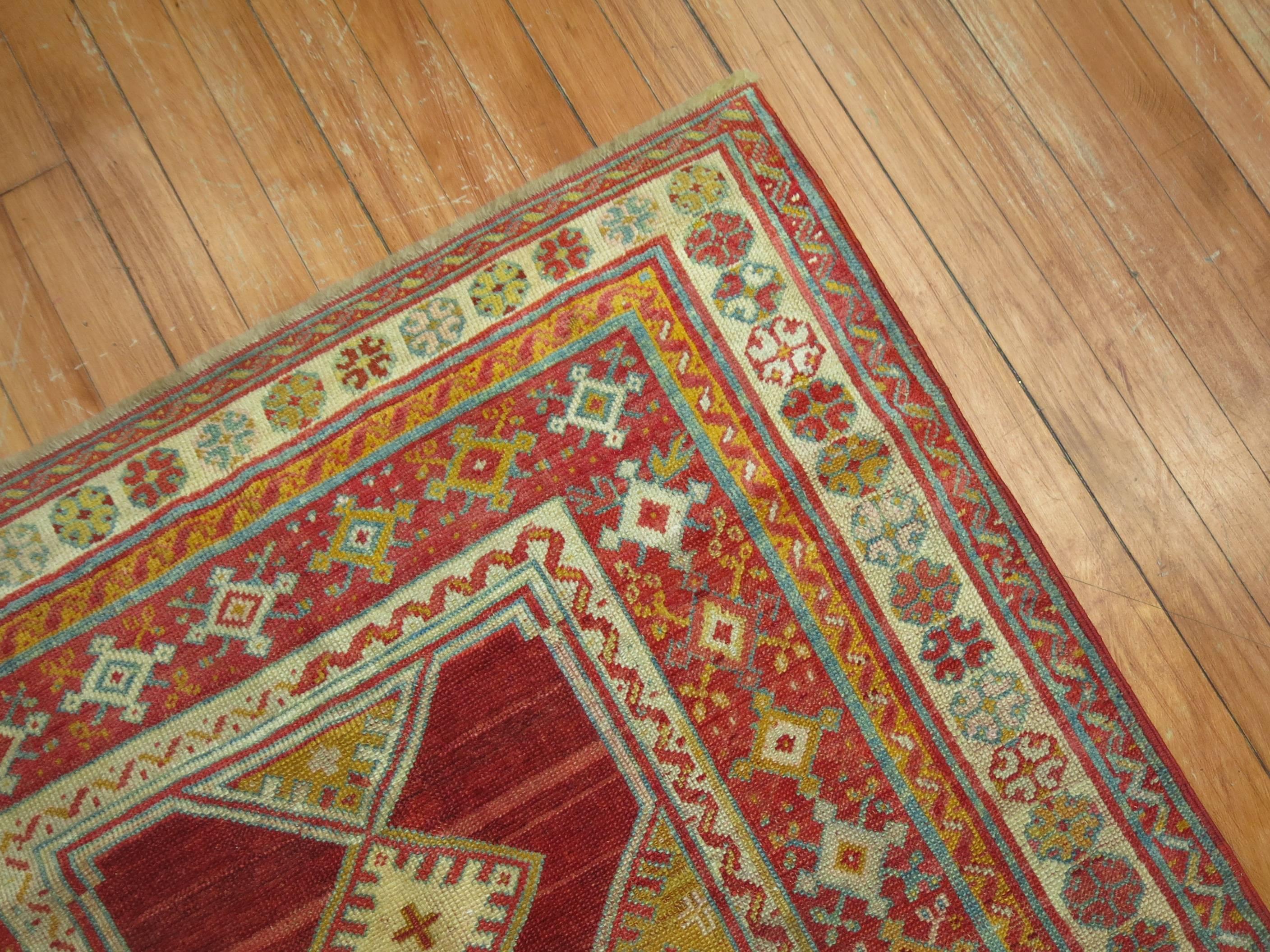 Antique Turkish Melas Rug In Excellent Condition In New York, NY
