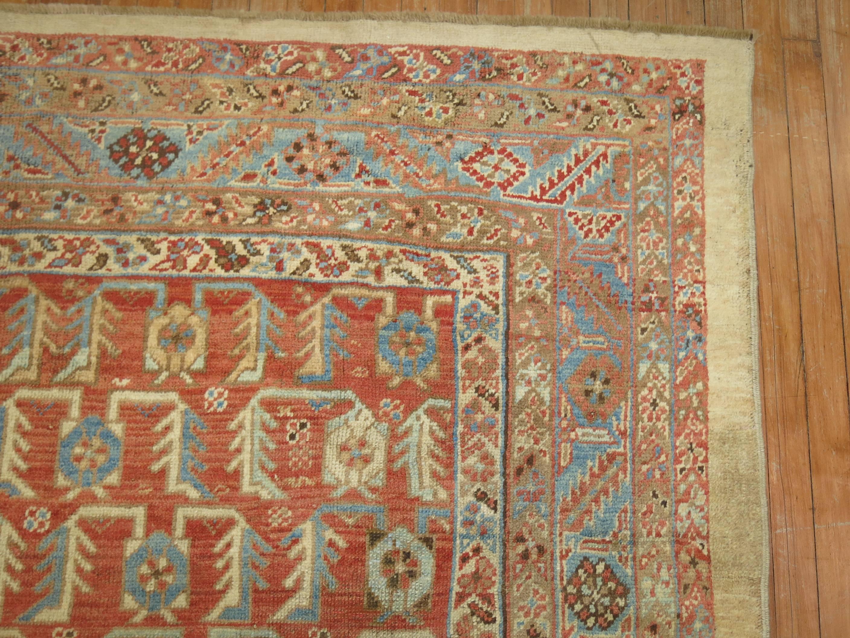 Tribal Antique Persian Bakshaish Rug For Sale