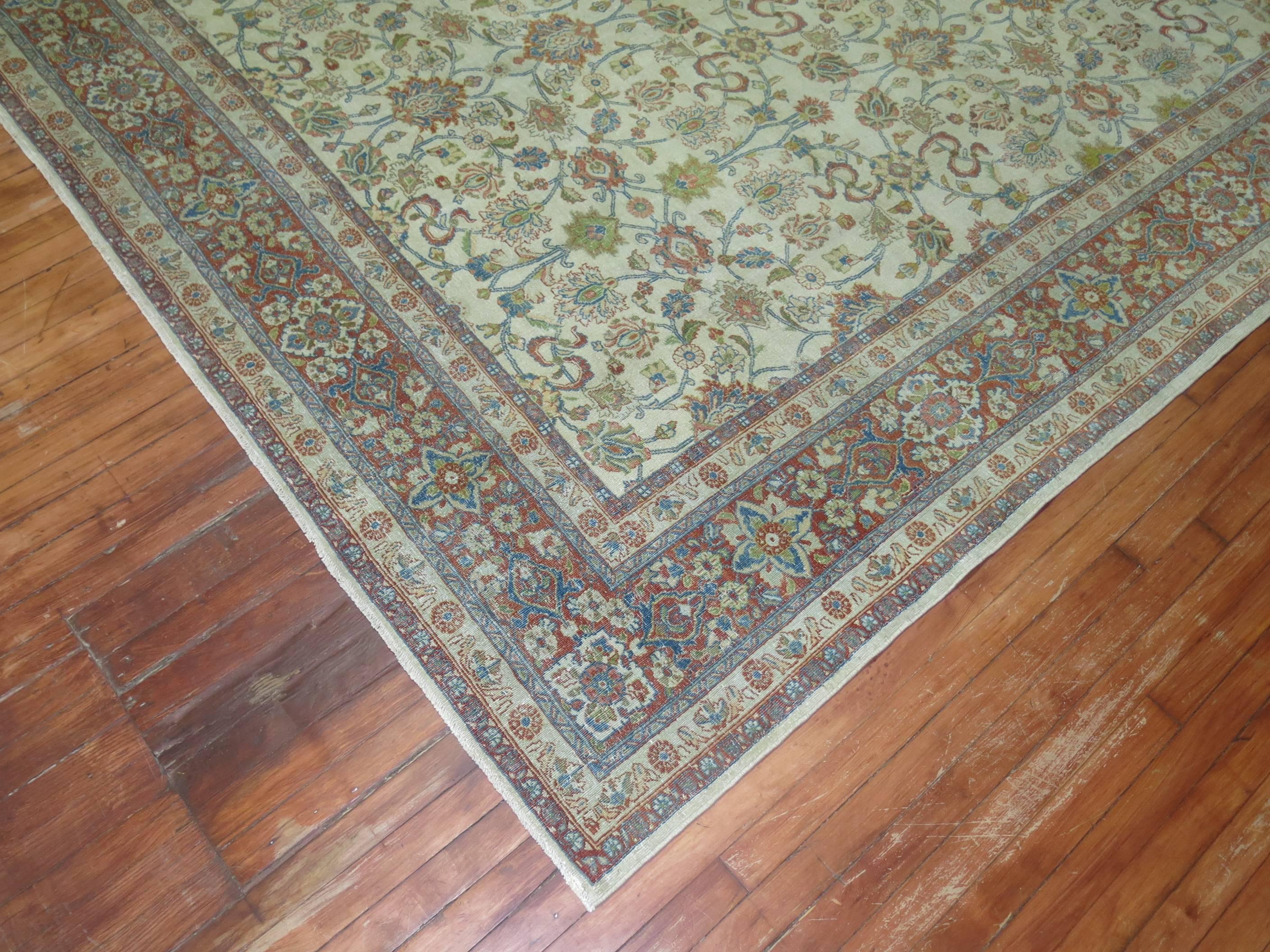 white oriental rug